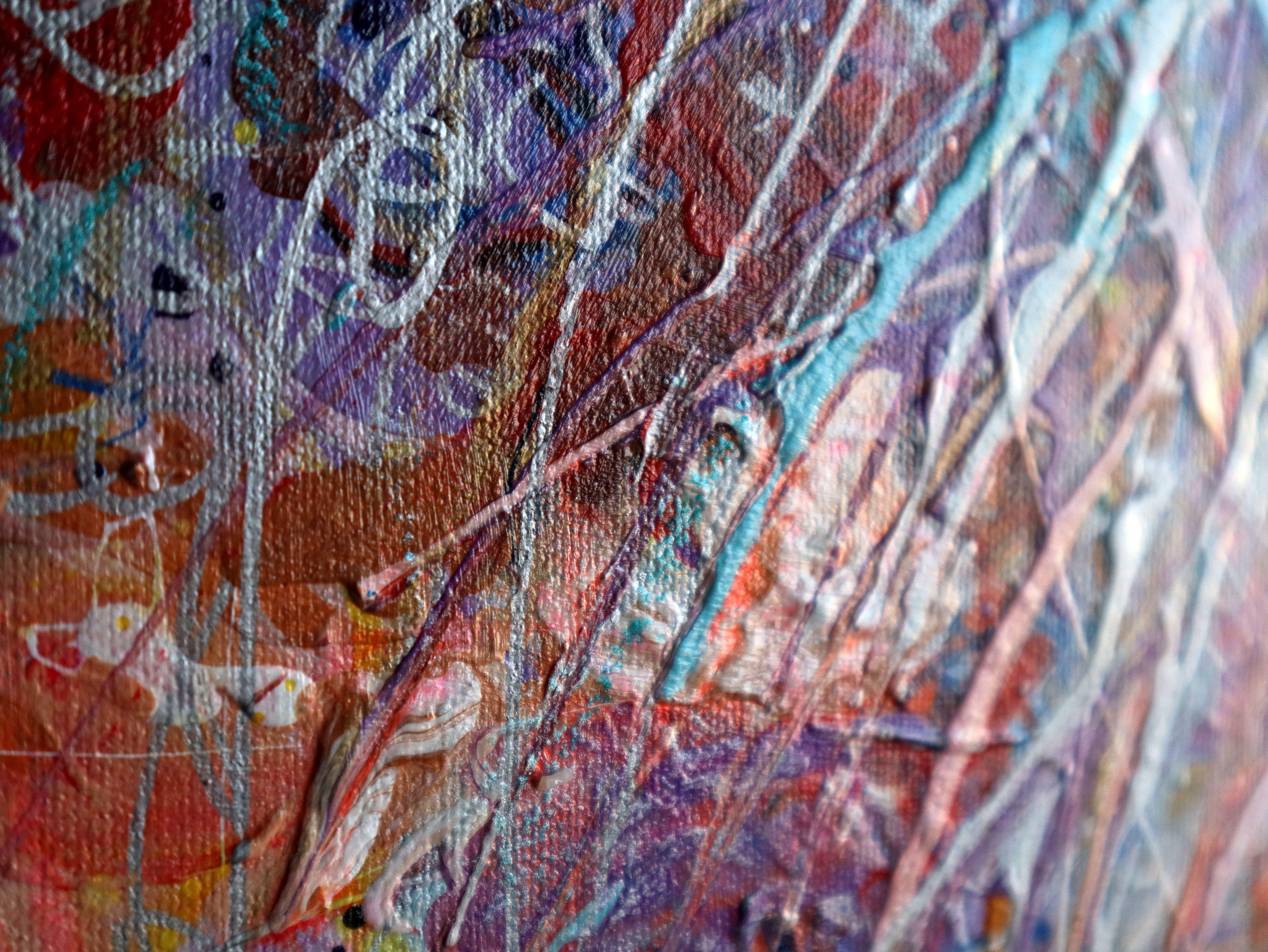 Leinen Leinwand Acryl Öl Mischtechnik (Die Größe des Bildes ist 90x150cm. Es wird in einer TUBE verschickt! Daher muss das Bild in der Werkstatt auf einen Keilrahmen gespannt werden).
Der Tanz vermittelt Gefühle, Liebe, Stimmung! Mit seinen