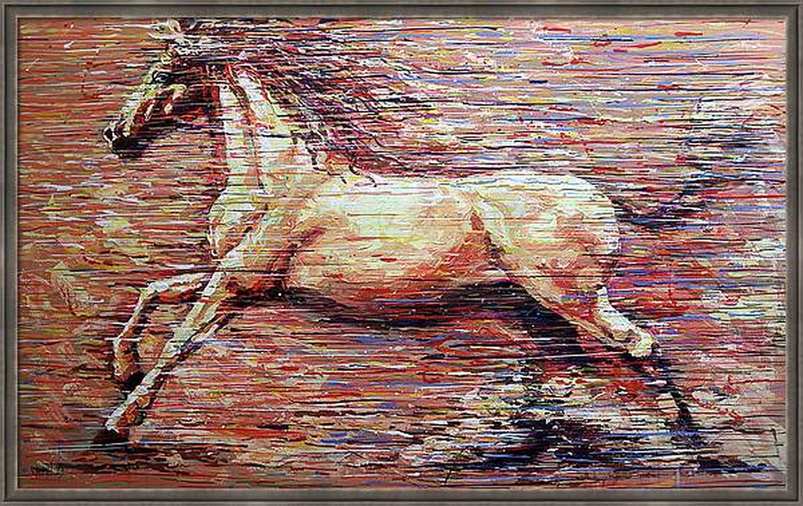 Hurricane. original painting - Impressionist Painting by RAKHMET REDZHEPOV (RAMZI)
