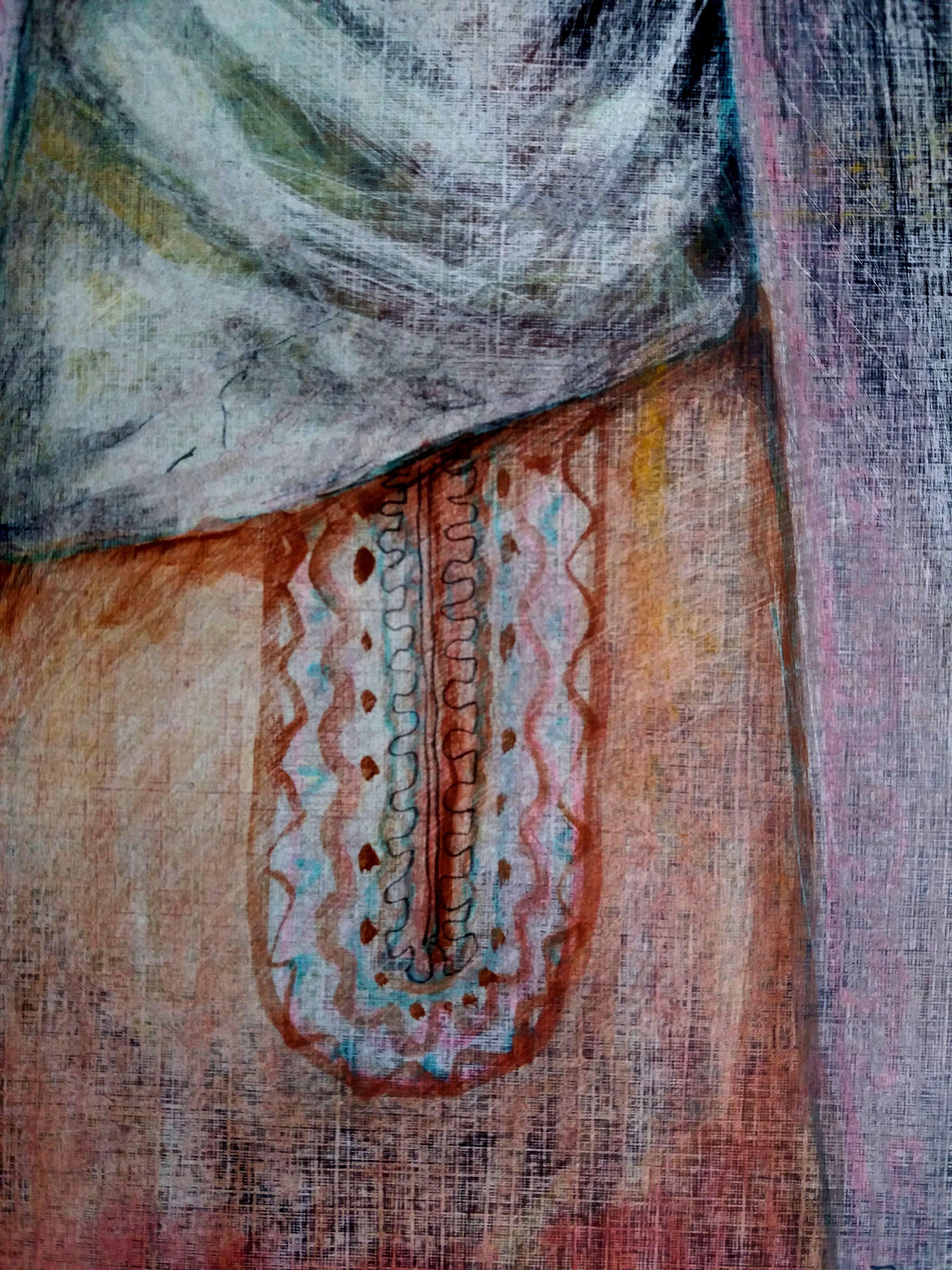 Idra. dipinto originale - Figurative Painting Grigio di RAKHMET REDZHEPOV (RAMZI)