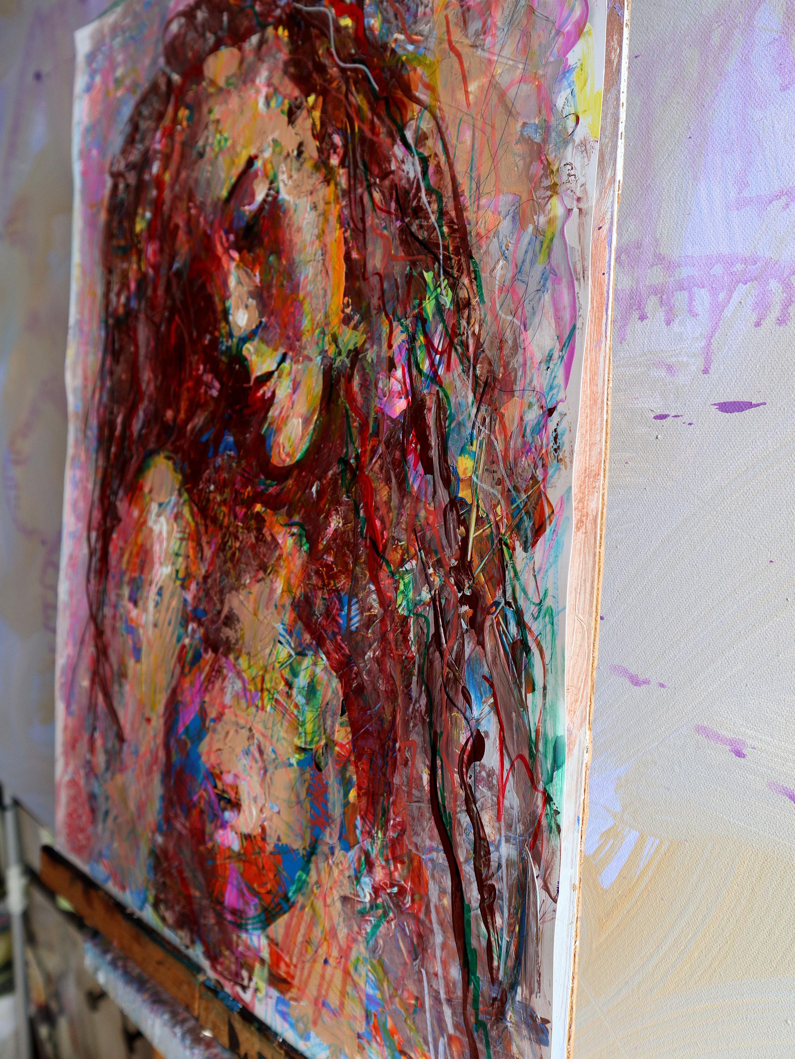 Irene. dipinto originale - Portrait Painting Marrone di RAKHMET REDZHEPOV (RAMZI)