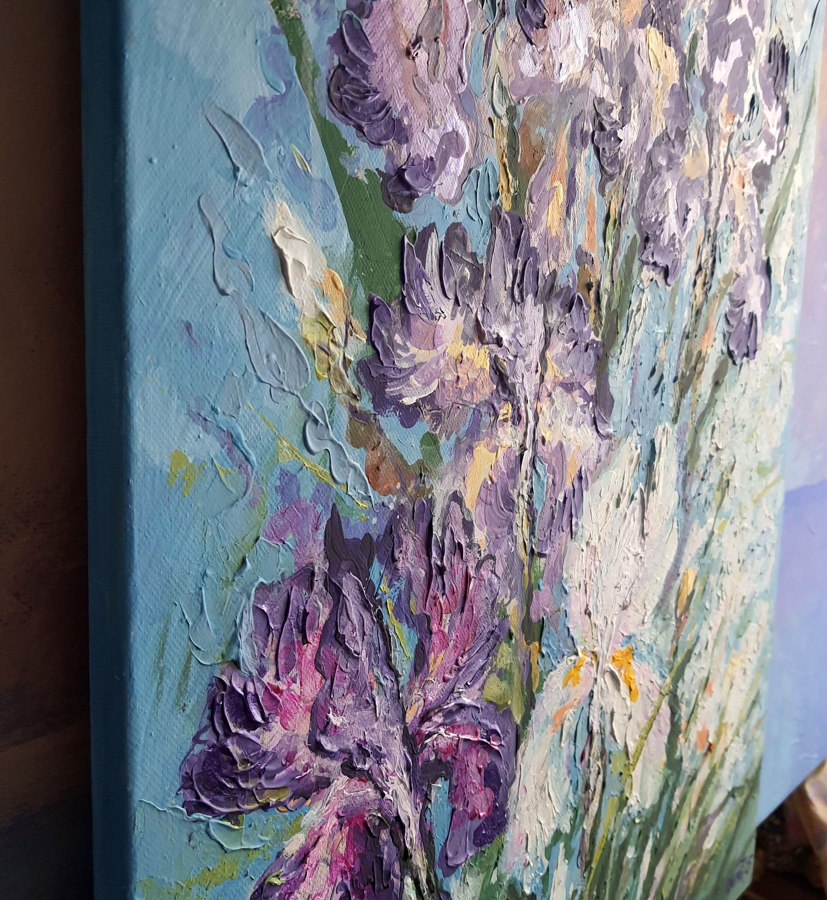 IRISES 2 - Painting by RAKHMET REDZHEPOV (RAMZI)