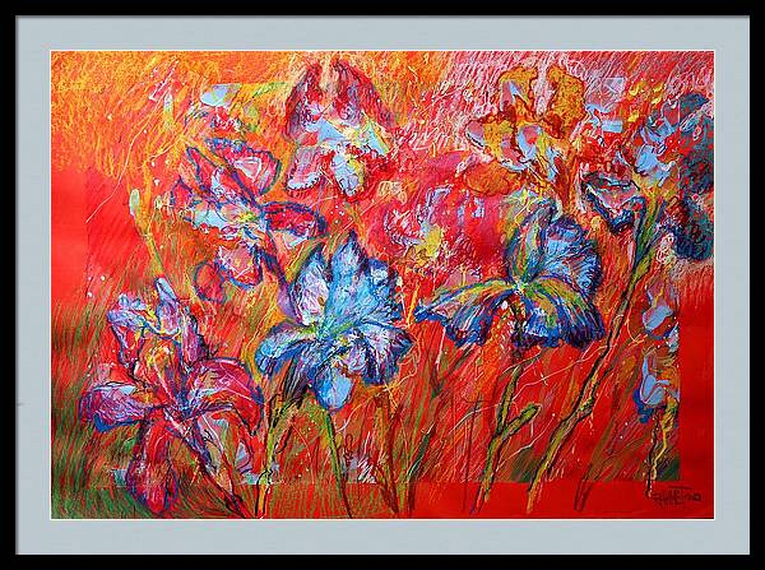 Irises in the Garden For Sale 6