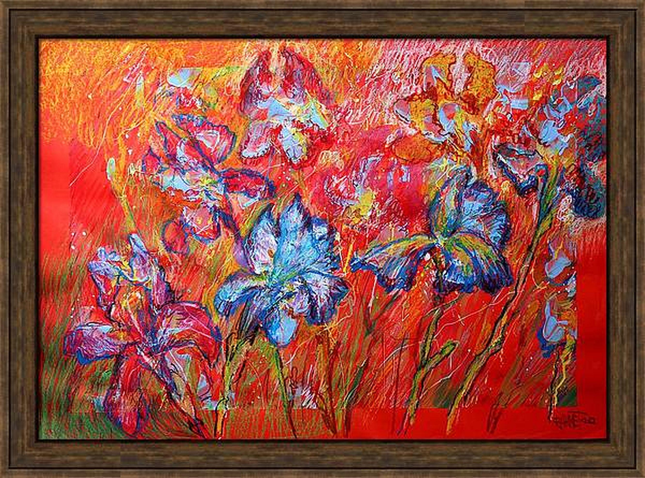 Irises in the Garden For Sale 7