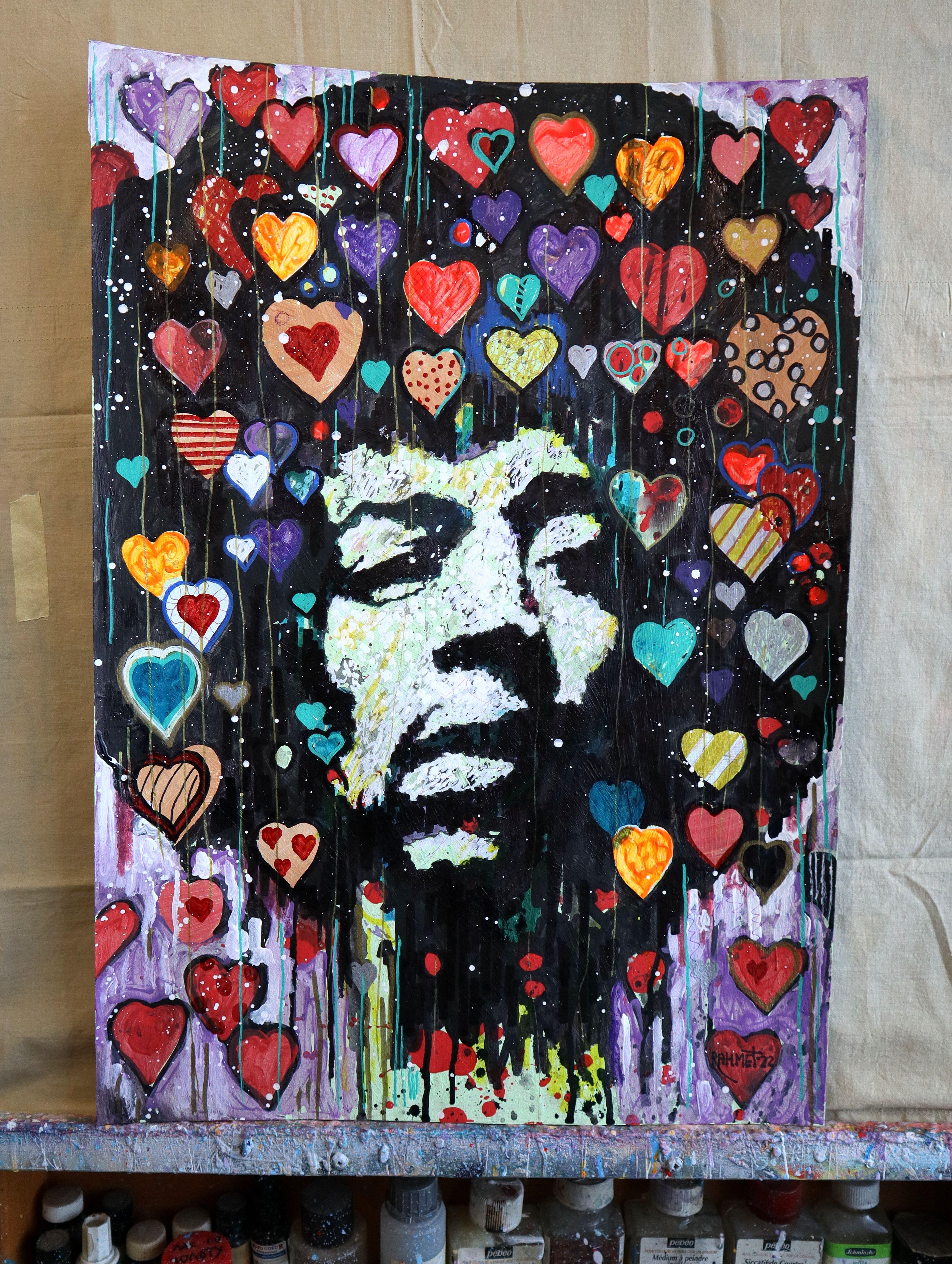 Jimi Hendrix. dipinto originale in vendita 4