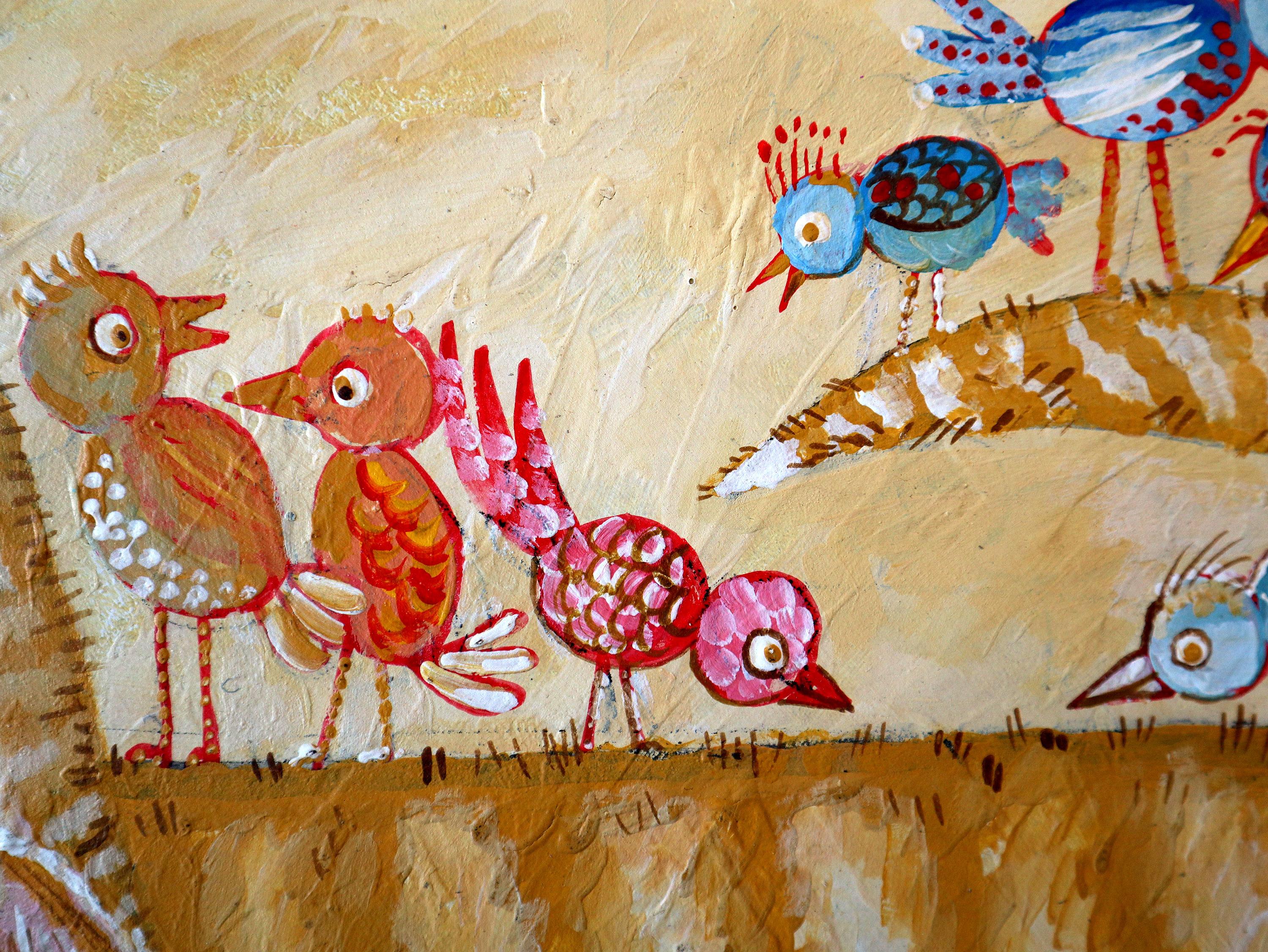 GIOIA. Quadro originale di gatti in vendita 1