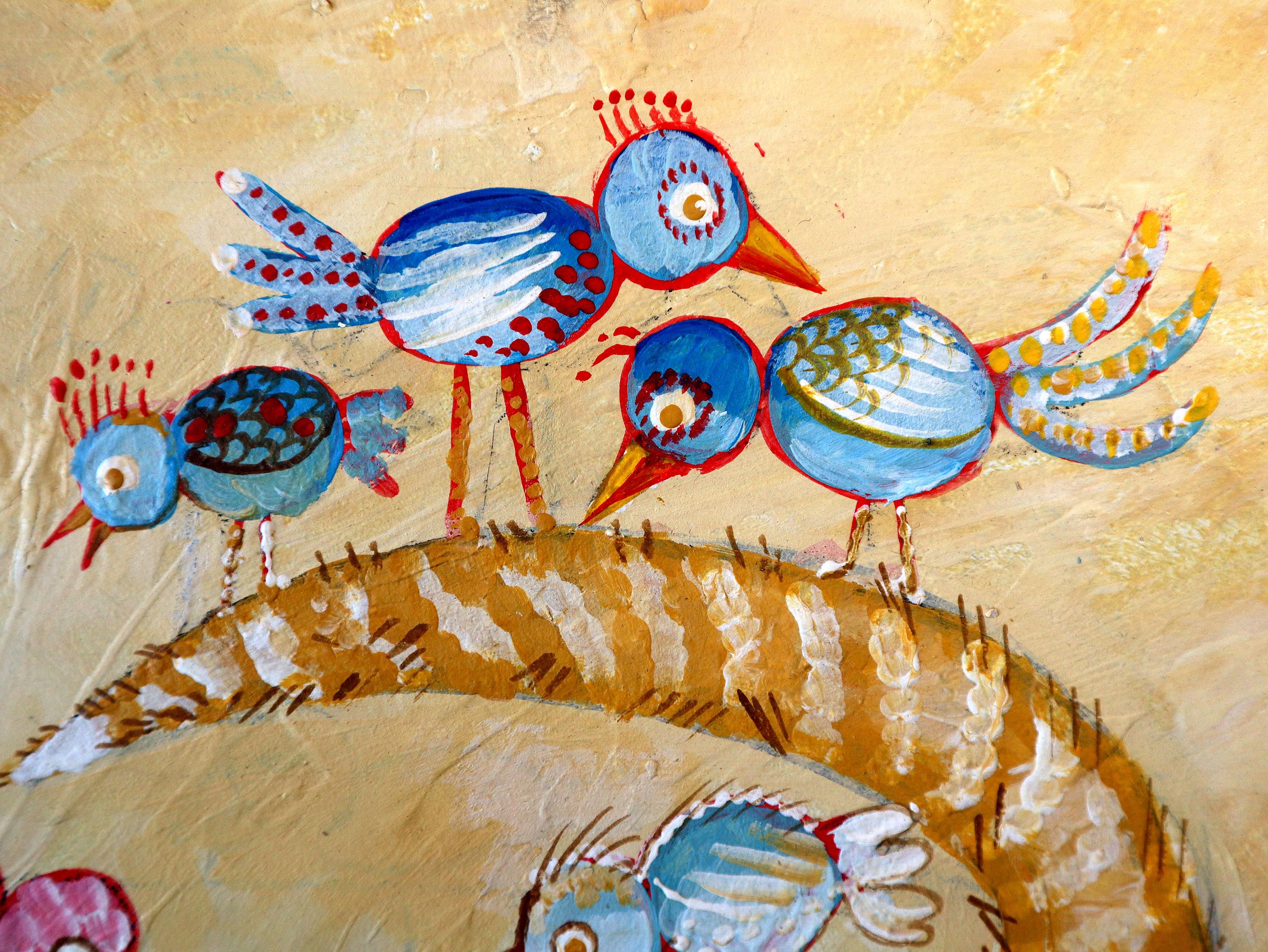 GIOIA. Quadro originale di gatti in vendita 2