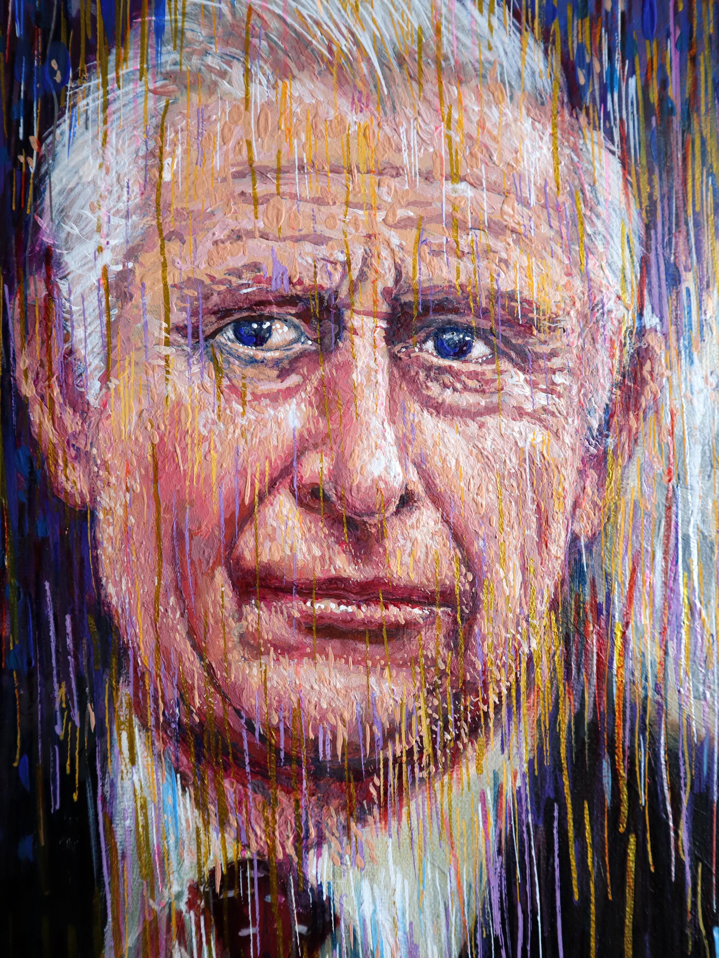 KING (Abstrakter Impressionismus), Painting, von RAKHMET REDZHEPOV (RAMZI)