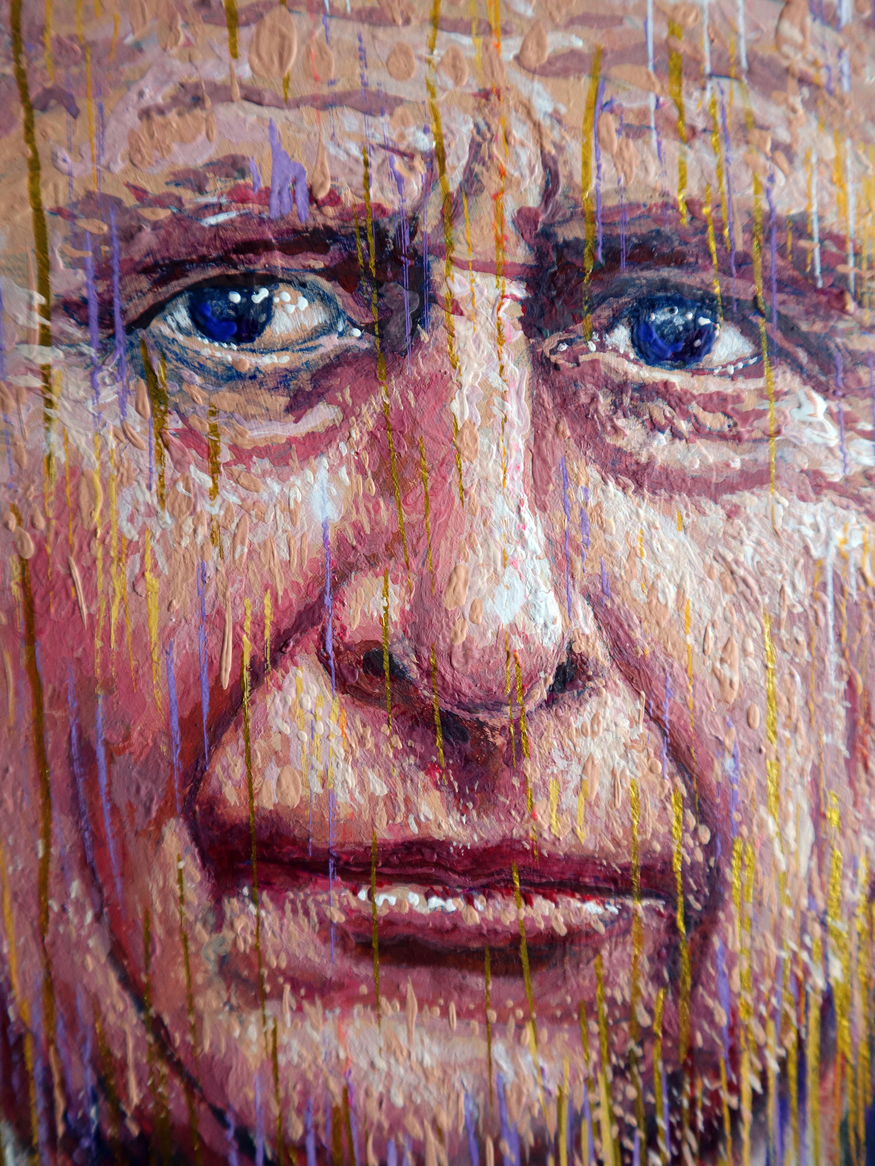 KING (Schwarz), Figurative Painting, von RAKHMET REDZHEPOV (RAMZI)