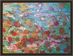 Koi Fish in a Slow Flowing River