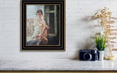 Lena, Portrait, canvas, Oil, 33x27cm. framing, 1987