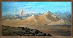 Lunga strada: (Serie SPACES) Tela, Olio, Acrilico, 60x120 cm