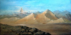 Lunga strada: (Serie SPACES) Tela, Olio, Acrilico, 60x120 cm