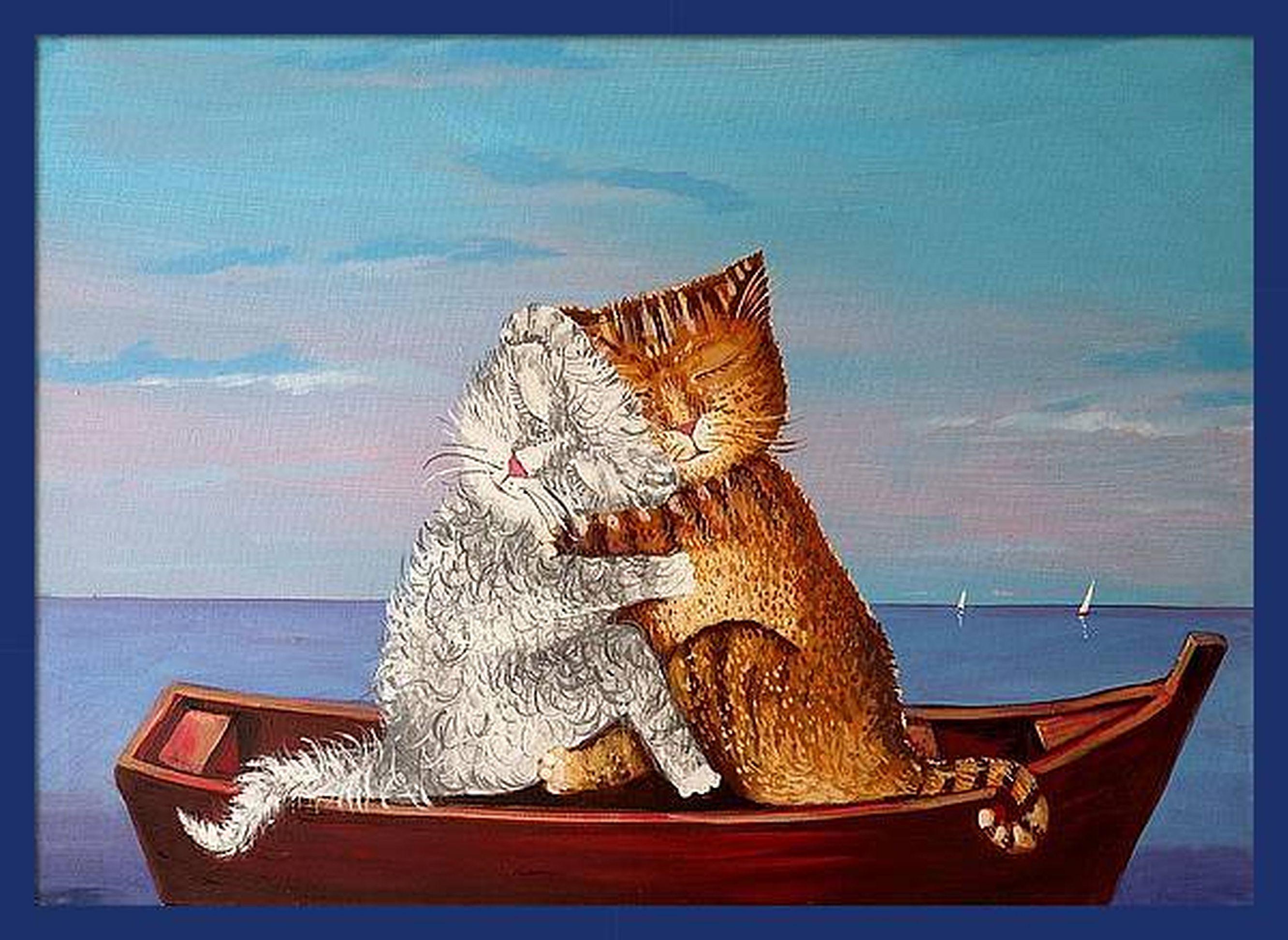 AMOR (barco) . pintura original en venta 5