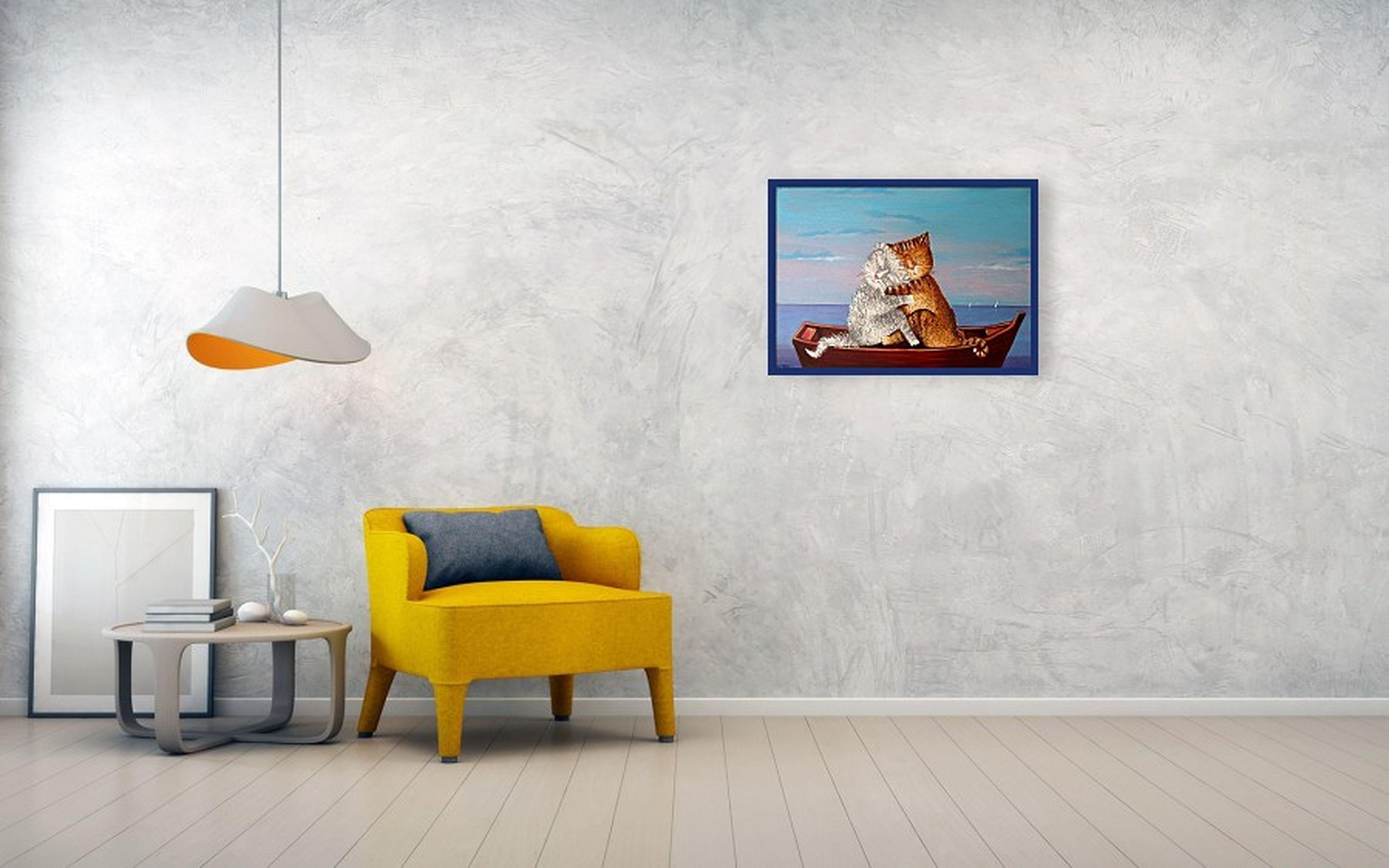 AMOR (barco) . pintura original en venta 6