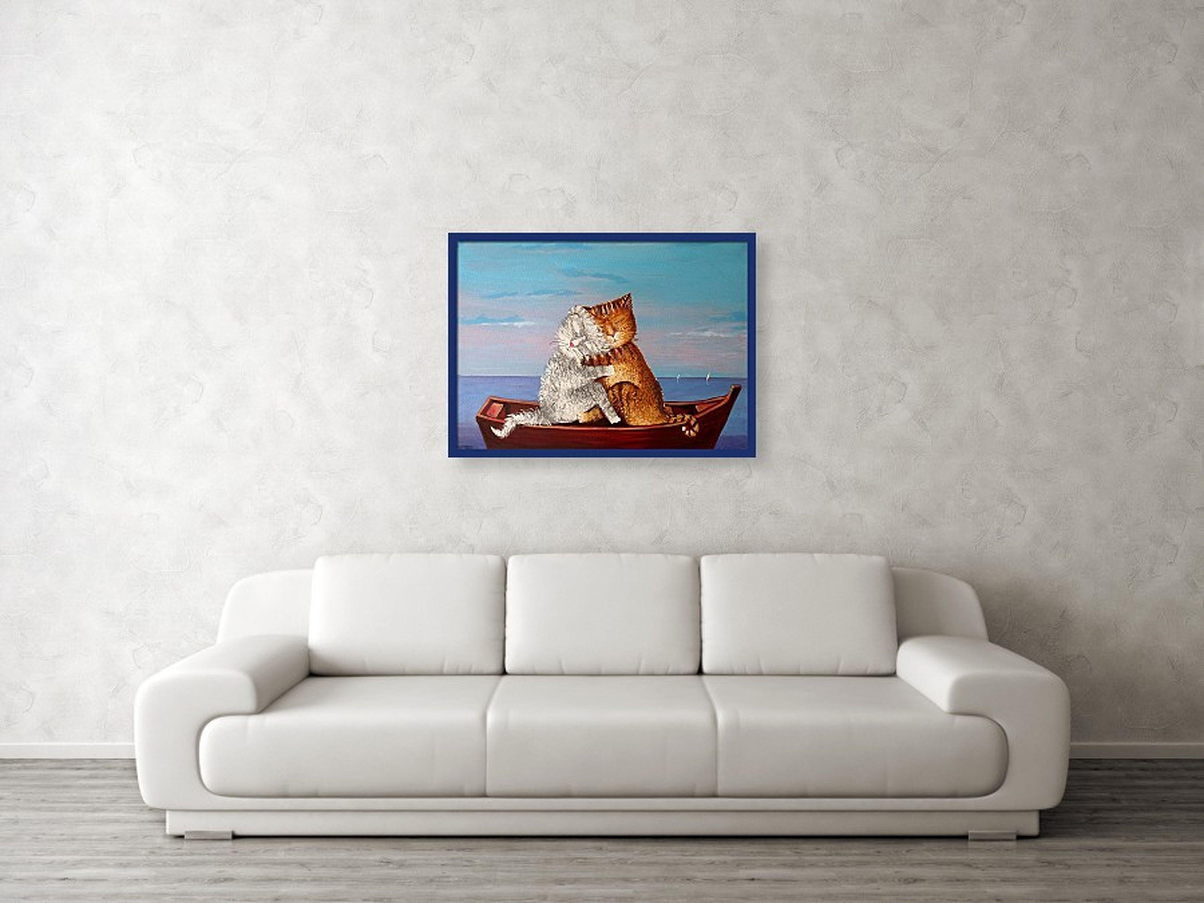 AMOR (barco) . pintura original en venta 7