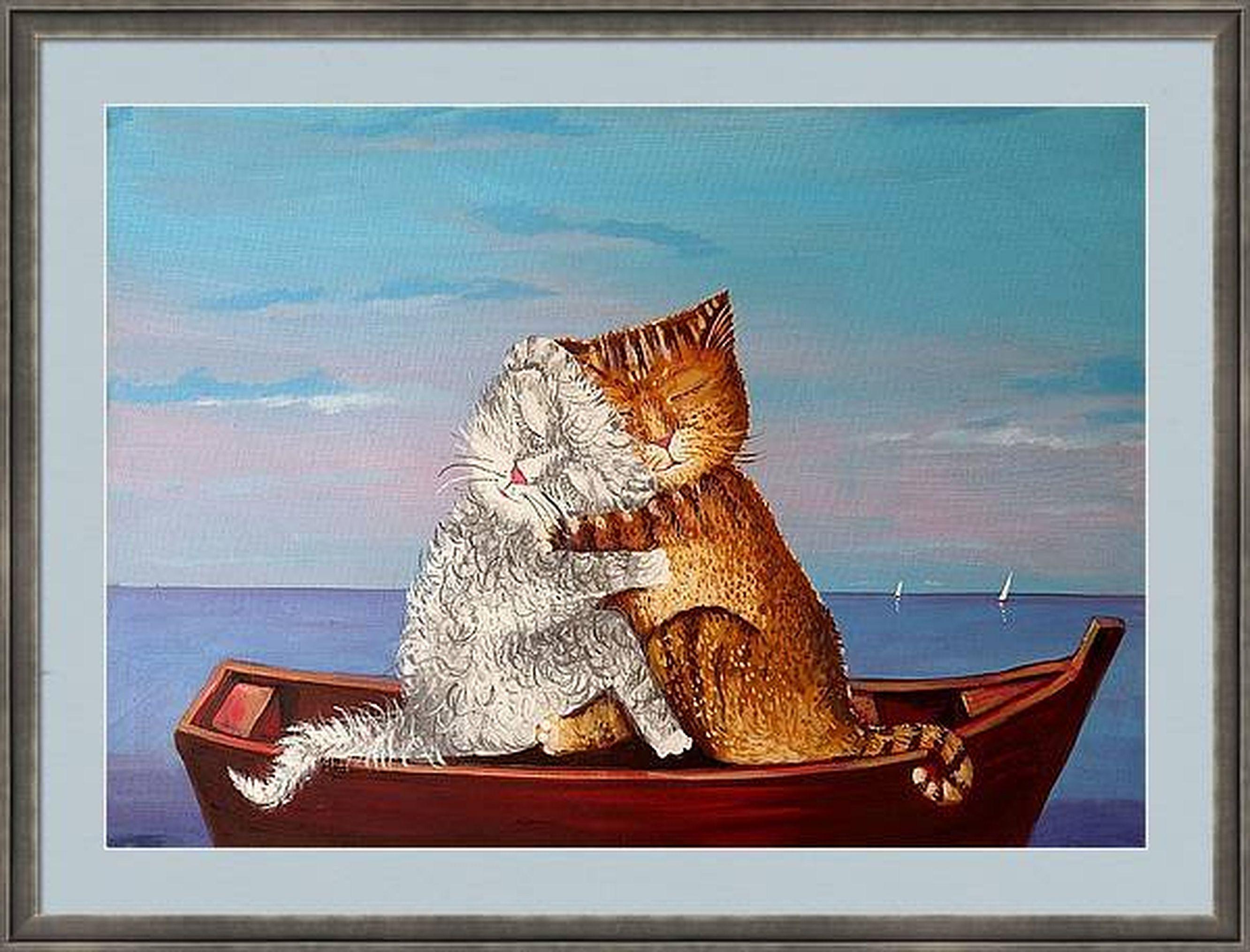 AMOR (barco) . pintura original en venta 8