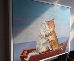 LOVE (boat) . original painting