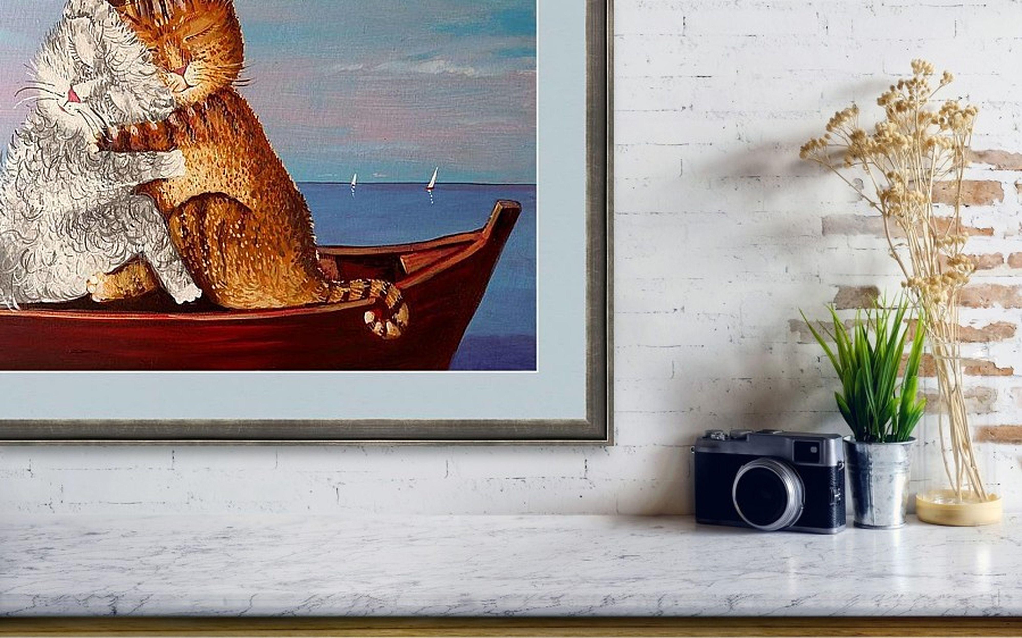 AMOR (barco) . pintura original en venta 4