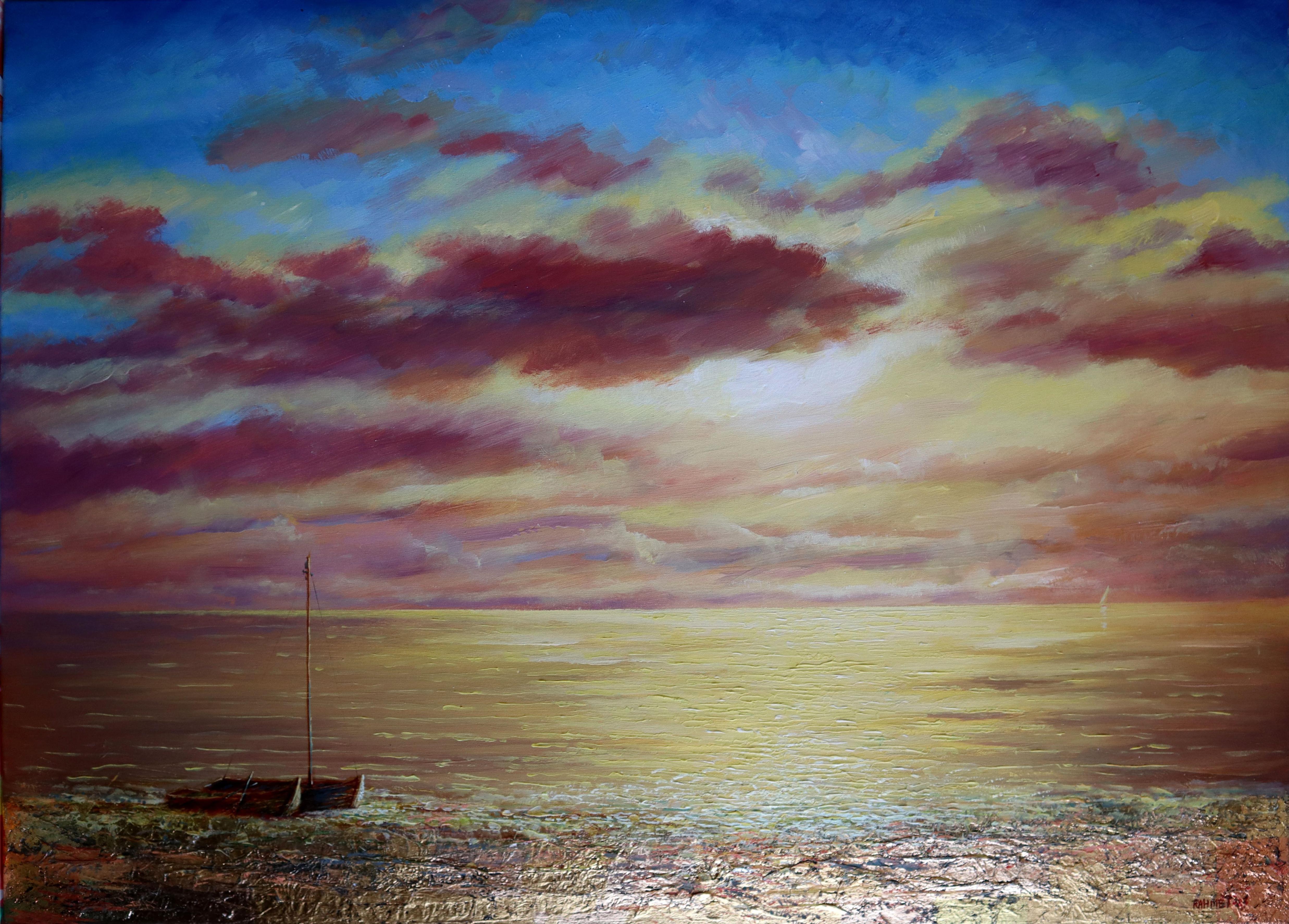 RAKHMET REDZHEPOV (RAMZI) Landscape Painting - Marine Evening