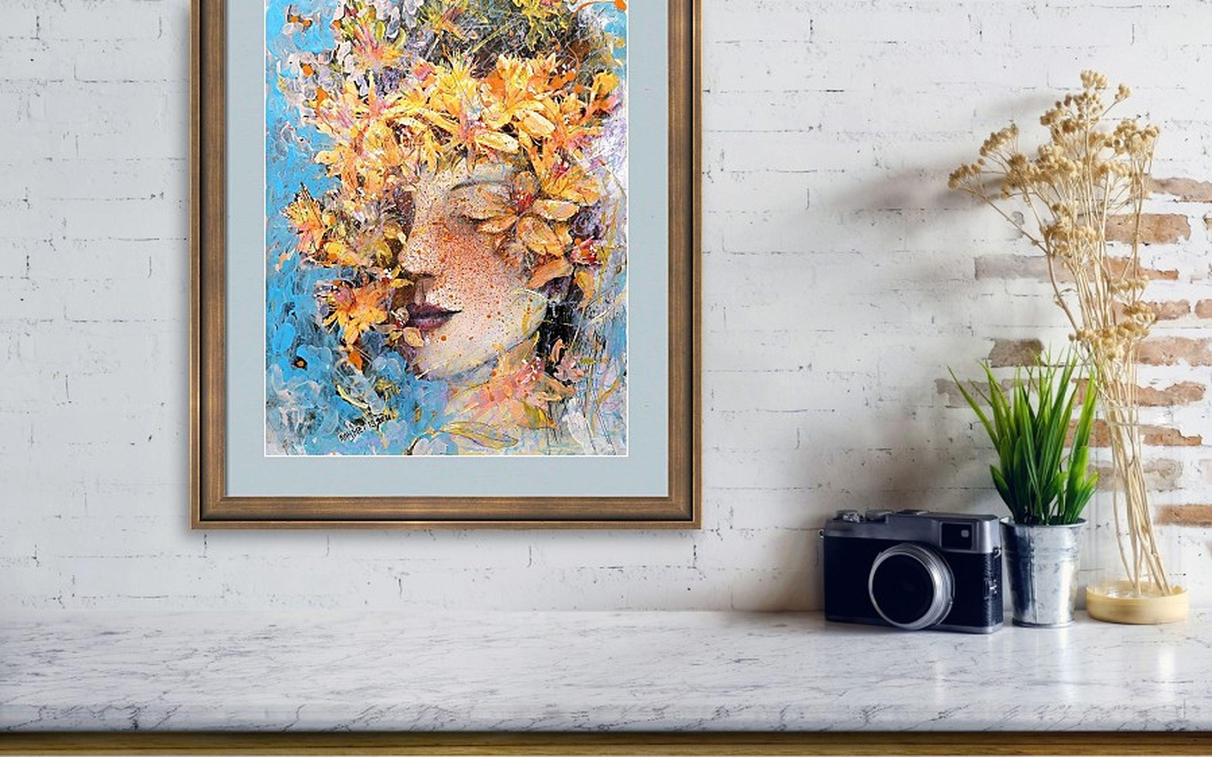 Melodisch (Grau), Abstract Painting, von RAKHMET REDZHEPOV (RAMZI)