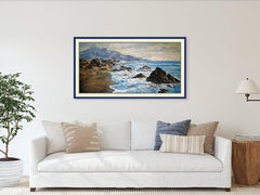 Melodie der Brandung: (SPACES-Serie) Leinwand, Öl, Acryl, 60 x 120 cm