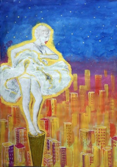 MERILIN MONROE SOBRE LA CIUDAD