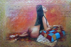 Midday Languor (Oriental Nudes Series)  canvas, oil, acrylic 60X90
