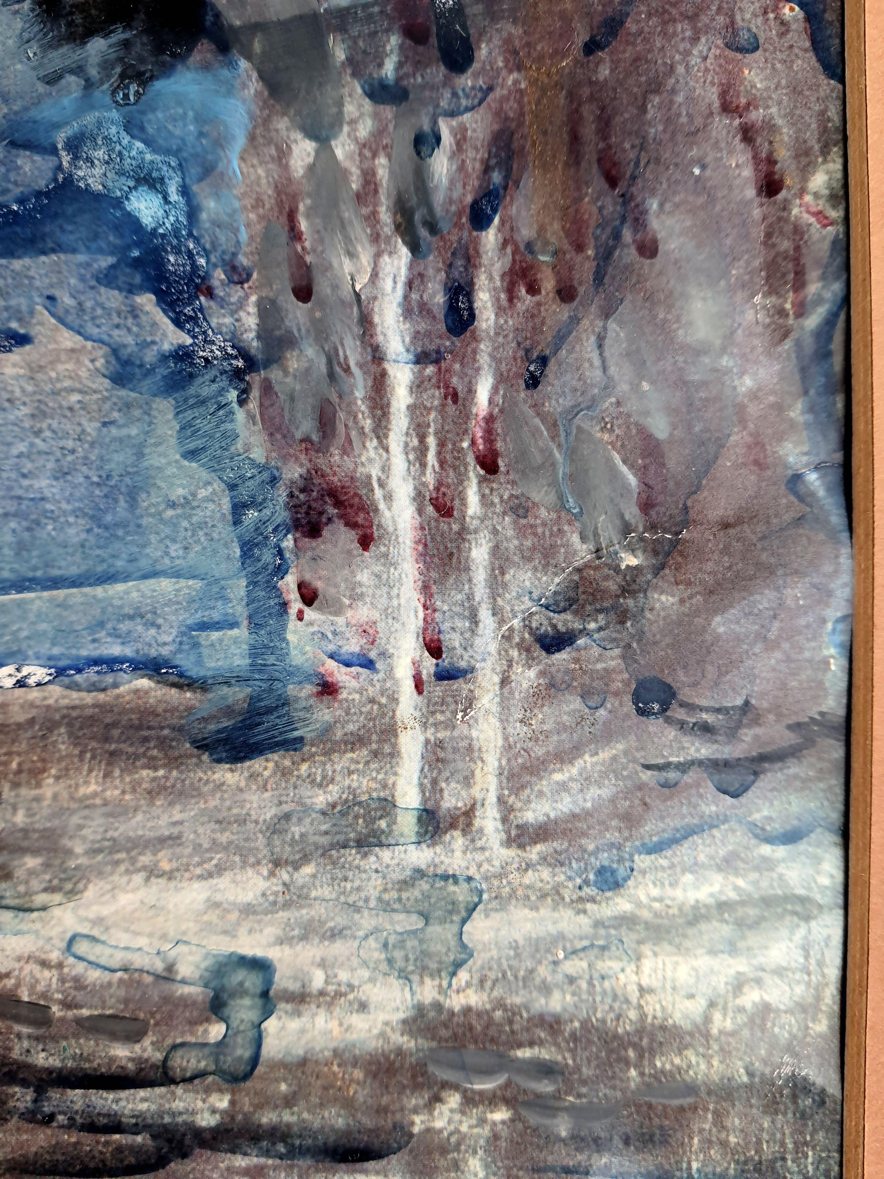 Mondscheinnacht (Grau), Landscape Painting, von RAKHMET REDZHEPOV (RAMZI)