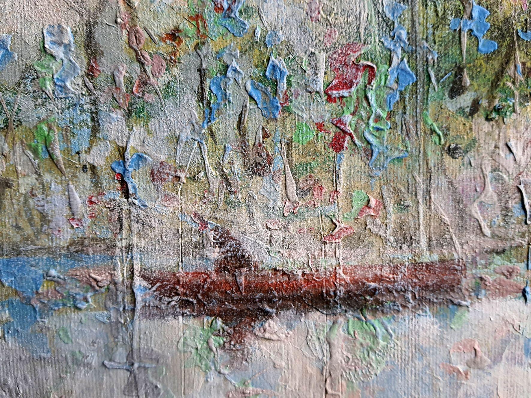 Morgen am See am Meer (Impressionismus), Painting, von RAKHMET REDZHEPOV (RAMZI)