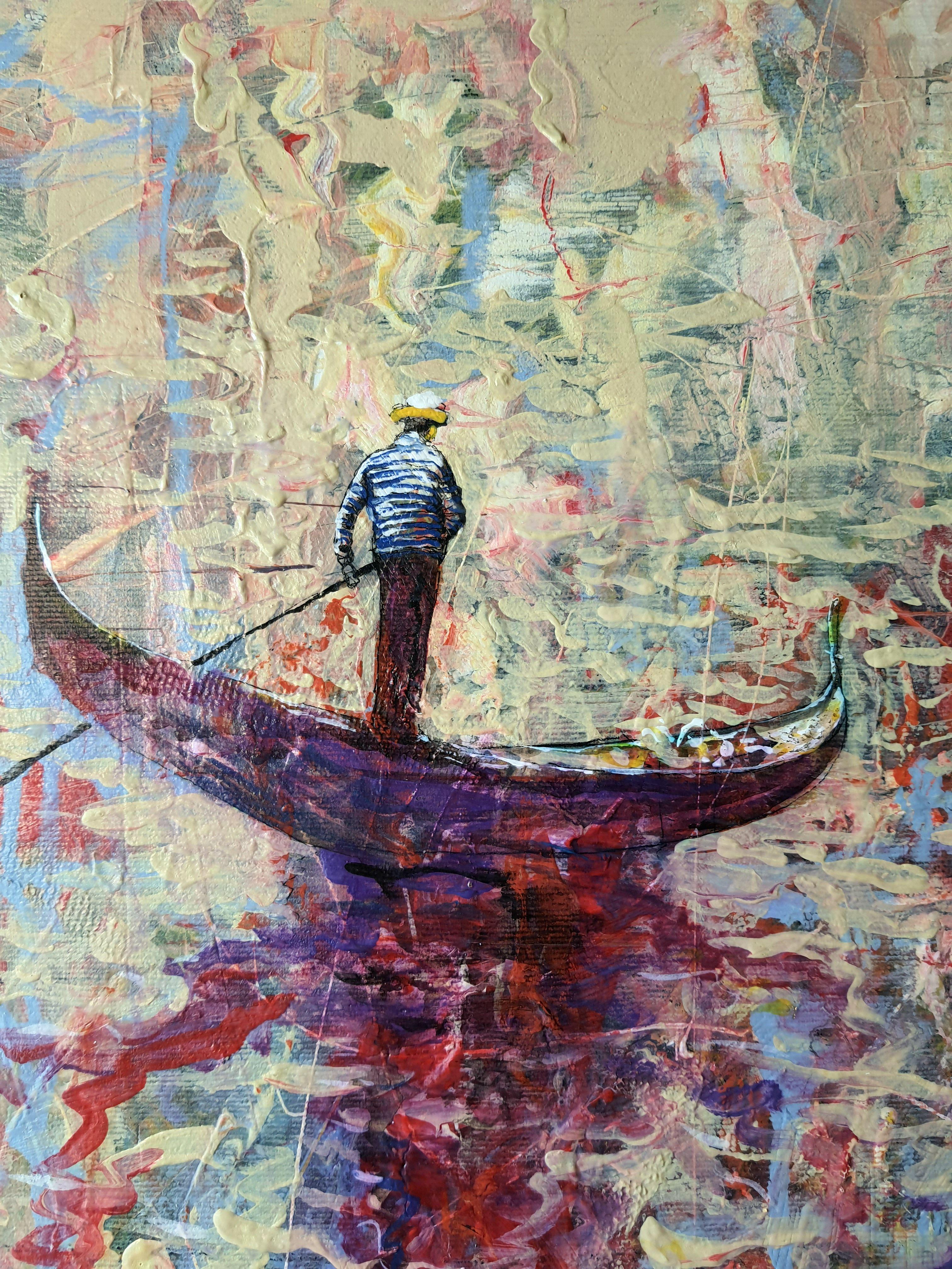 Morgens in Venedig und der Gondel im Angebot 1