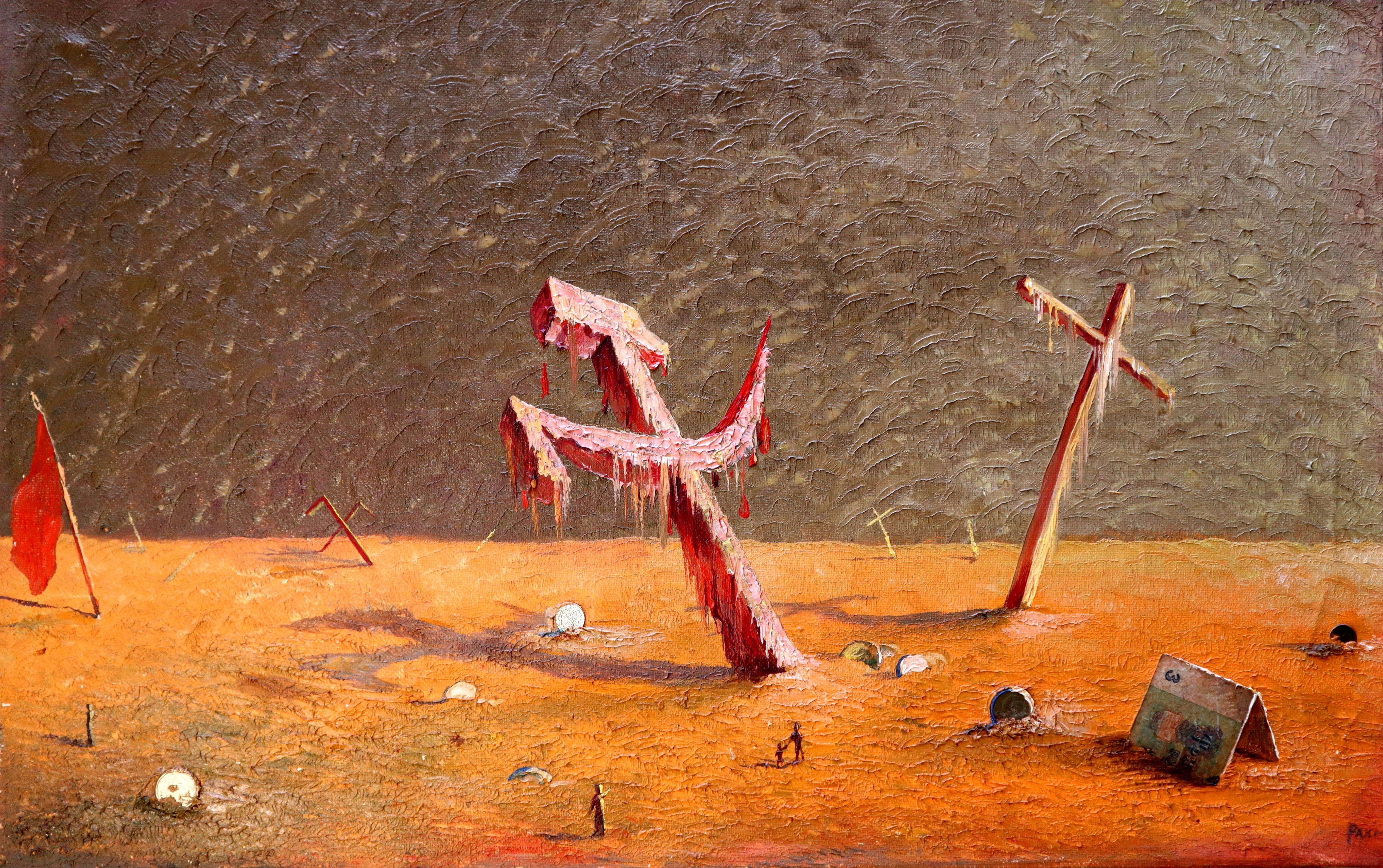 Museum der Symbole – Painting von RAKHMET REDZHEPOV (RAMZI)