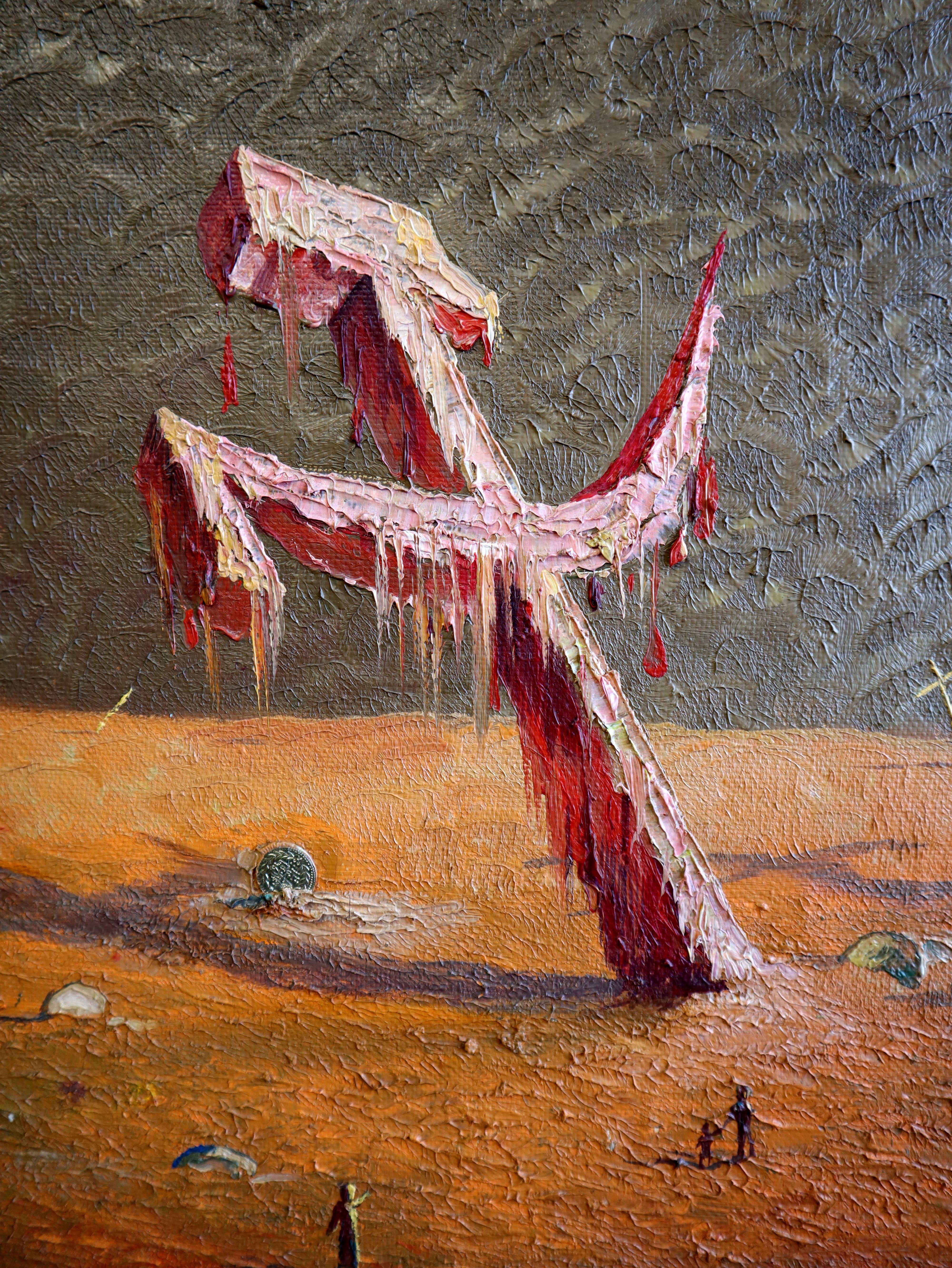 Museum der Symbole (Braun), Still-Life Painting, von RAKHMET REDZHEPOV (RAMZI)
