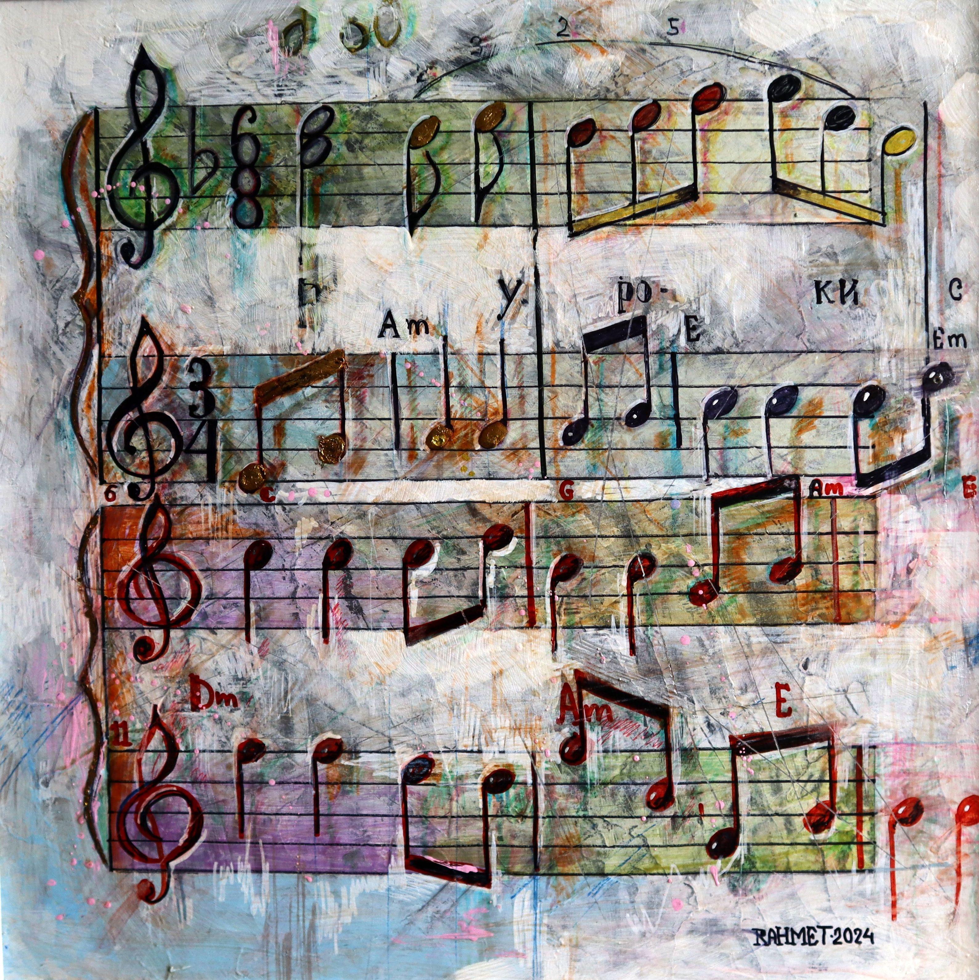 Musik 1 – Painting von RAKHMET REDZHEPOV (RAMZI)