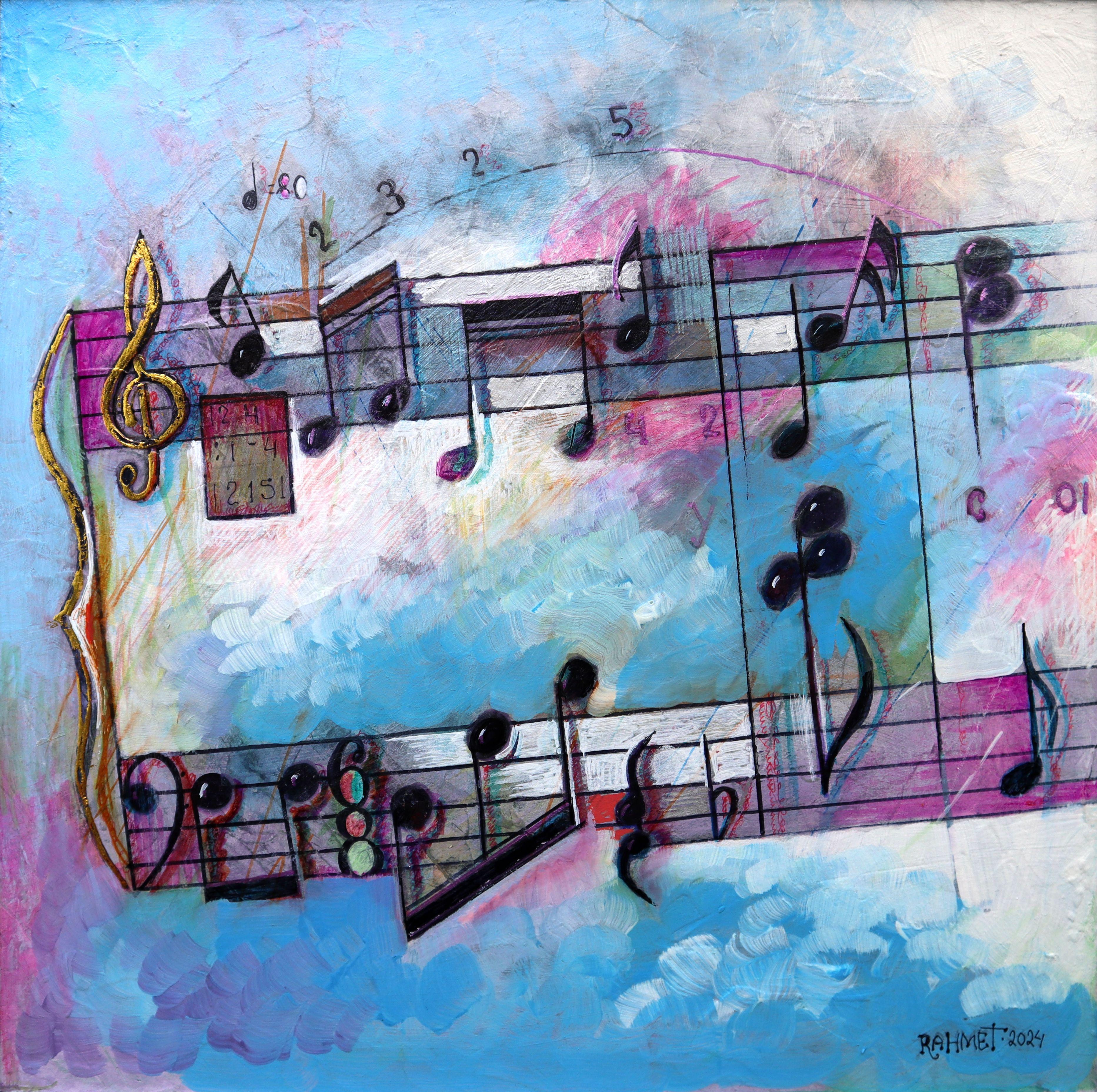 Music 2 - Painting by RAKHMET REDZHEPOV (RAMZI)