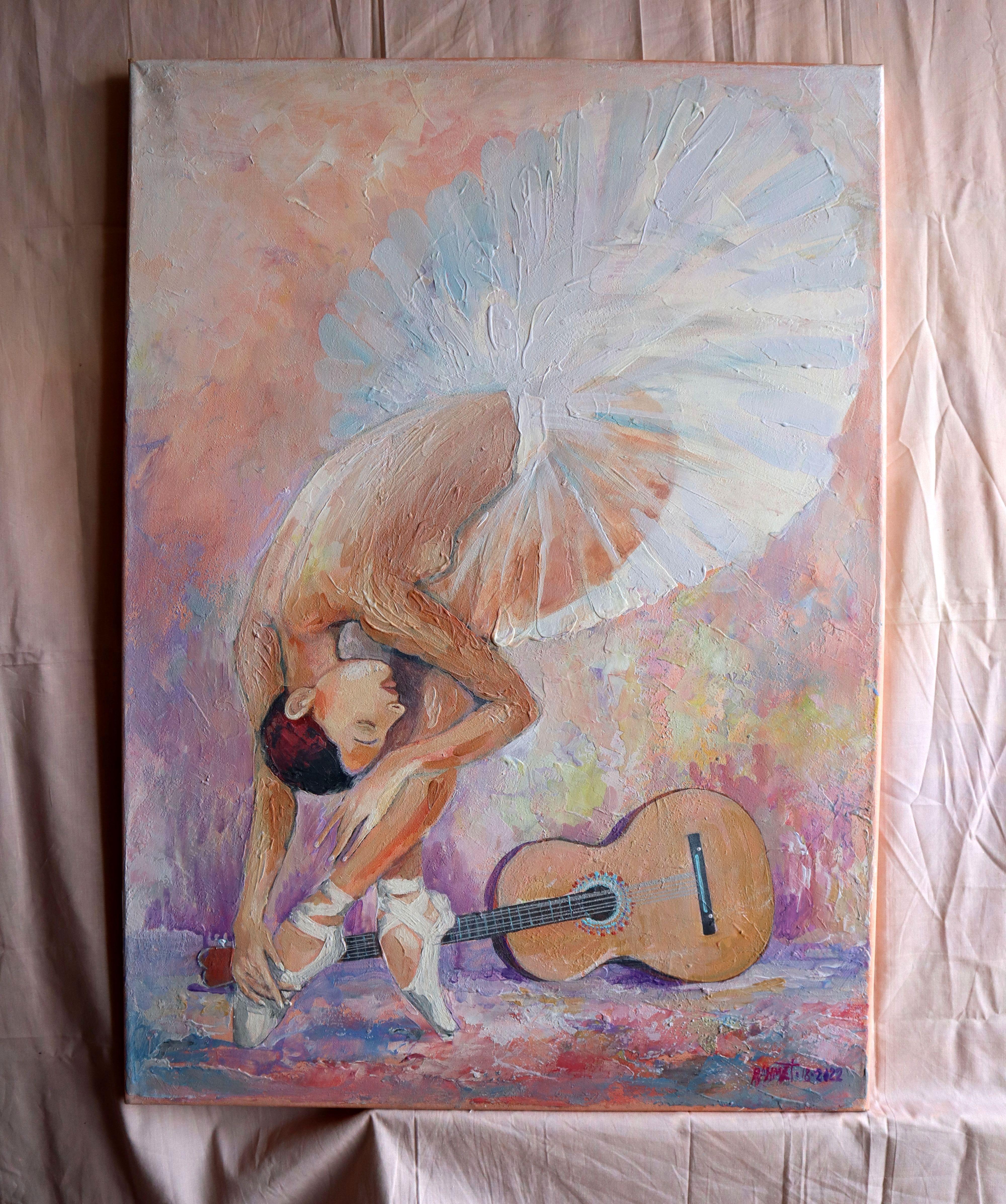 Musica dei sensi (Ballerina 2) - Painting di RAKHMET REDZHEPOV (RAMZI)