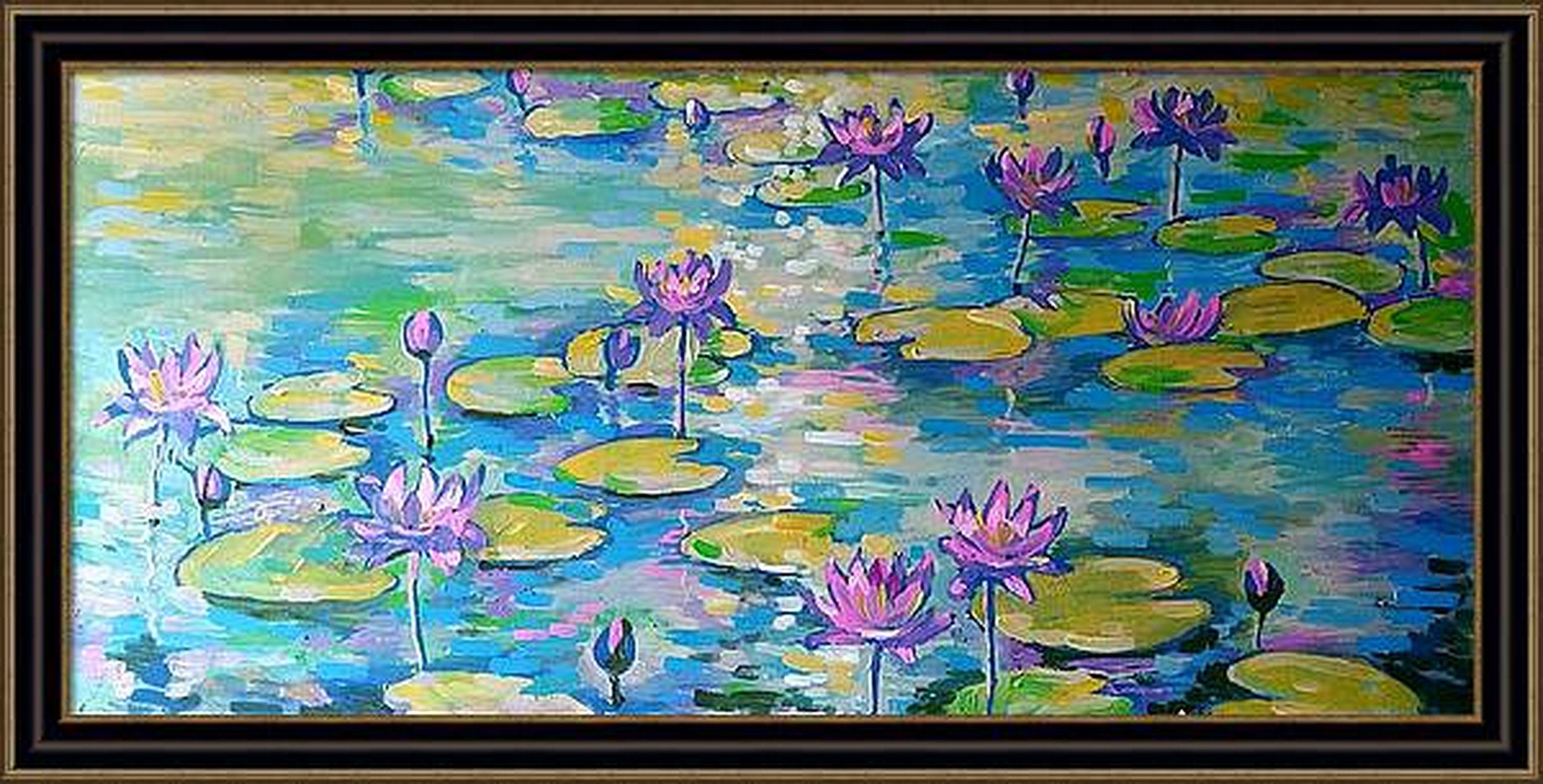 Nymphaea - Painting by RAKHMET REDZHEPOV (RAMZI)