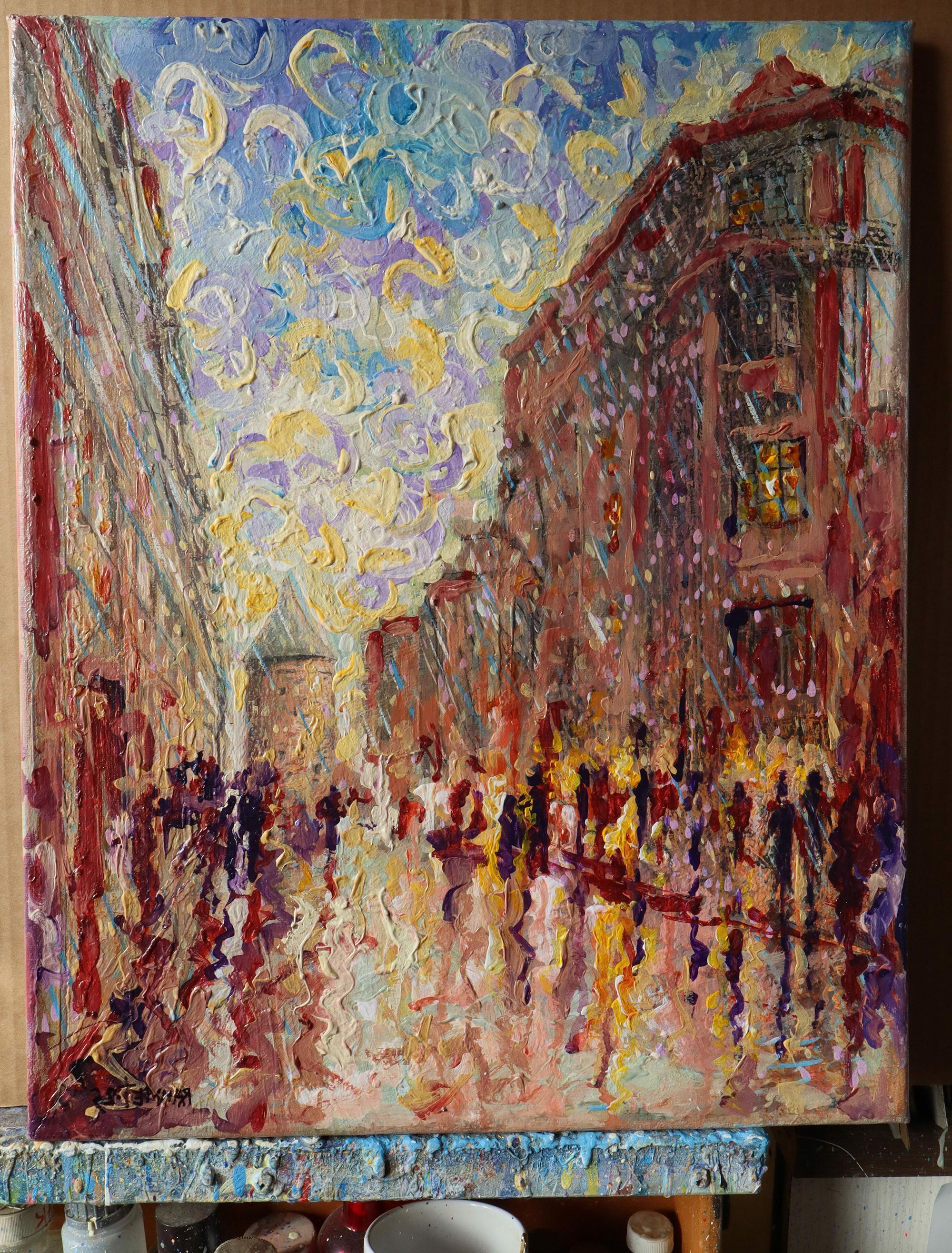 Alte Stadt – Painting von RAKHMET REDZHEPOV (RAMZI)