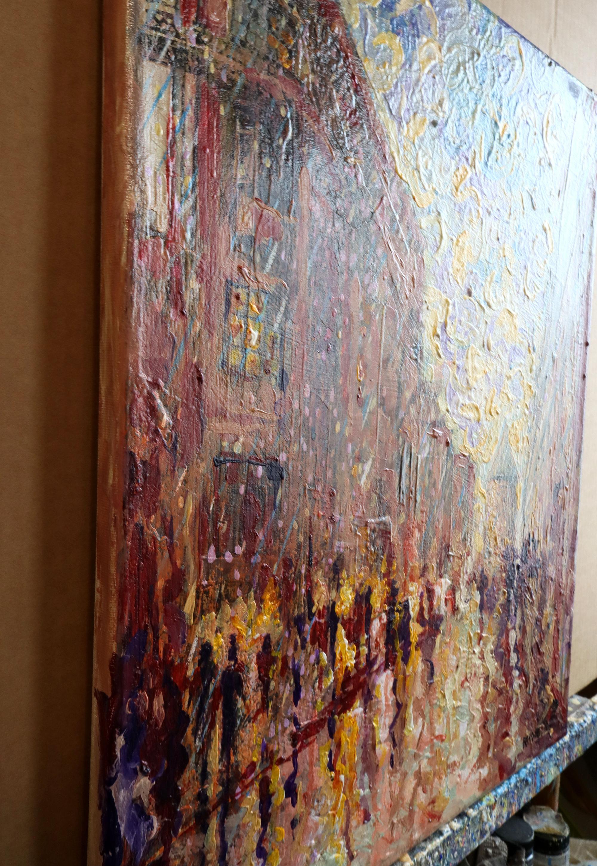 Alte Stadt (Expressionismus), Painting, von RAKHMET REDZHEPOV (RAMZI)