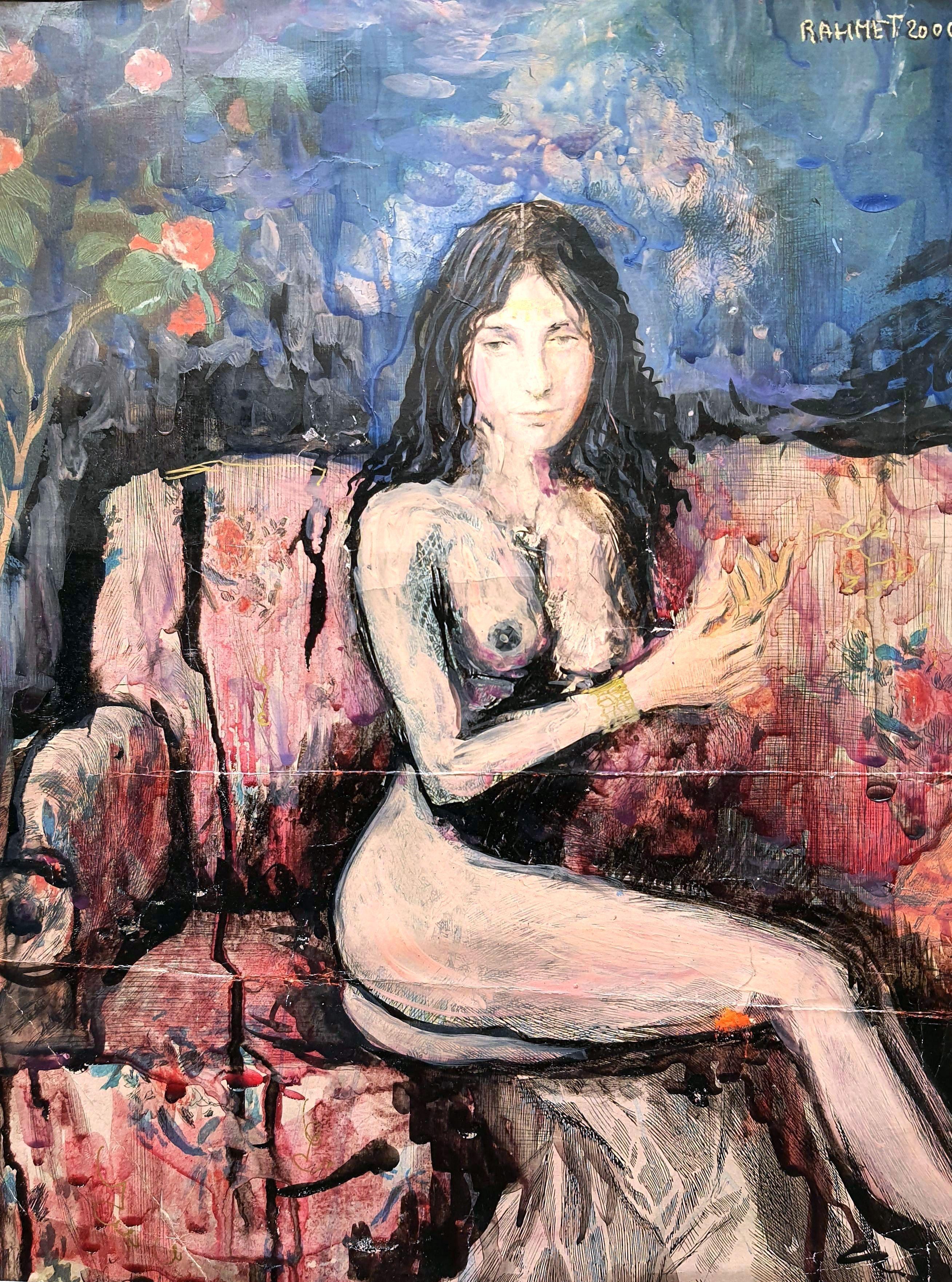 Nude Painting RAKHMET REDZHEPOV (RAMZI) - Sur le canapé