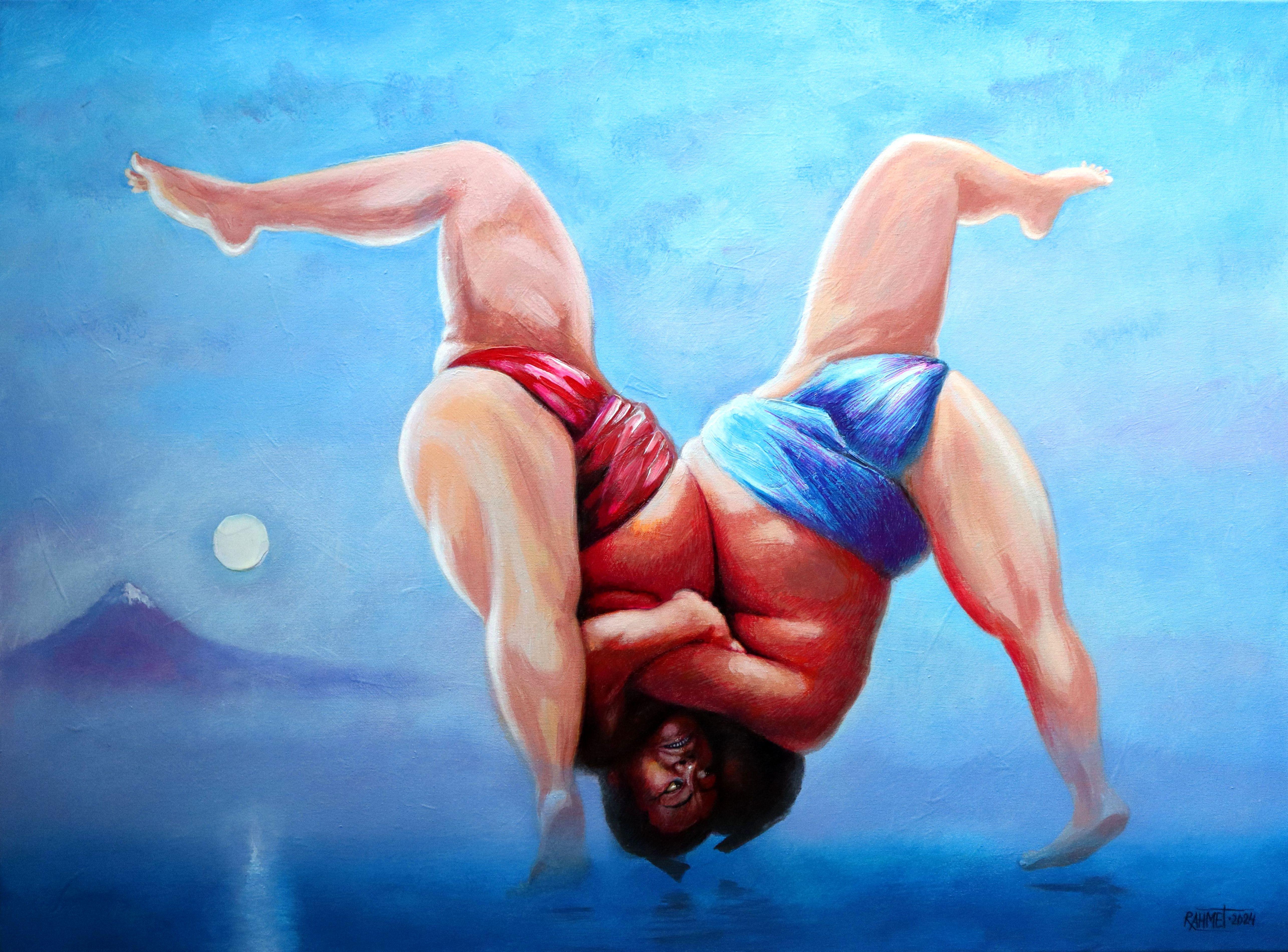 RAKHMET REDZHEPOV (RAMZI) Nude Painting – Es war einmal eine mondhelle Nacht 