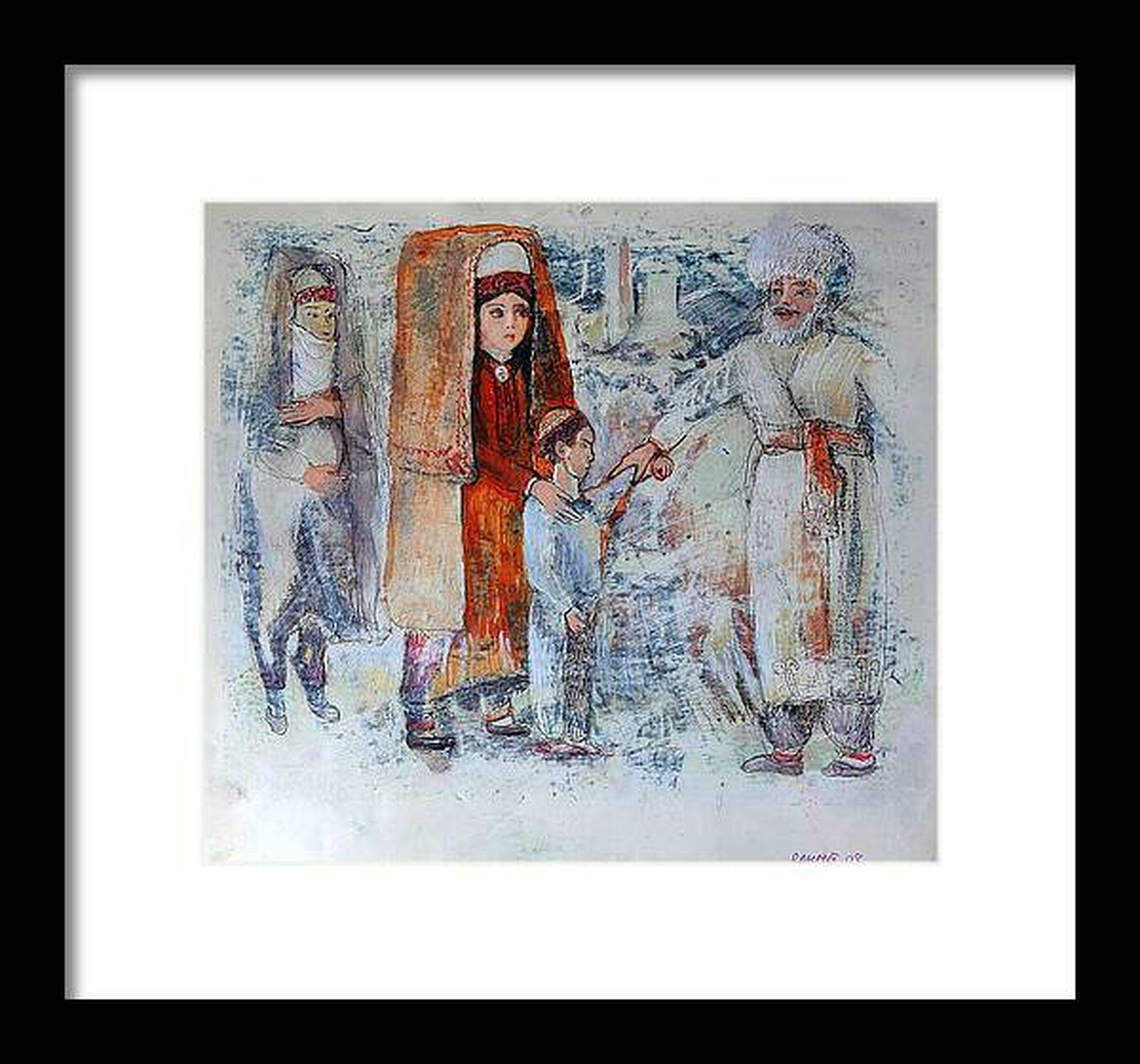 Motifs orientaux 10 - Gris Interior Painting par RAKHMET REDZHEPOV (RAMZI)