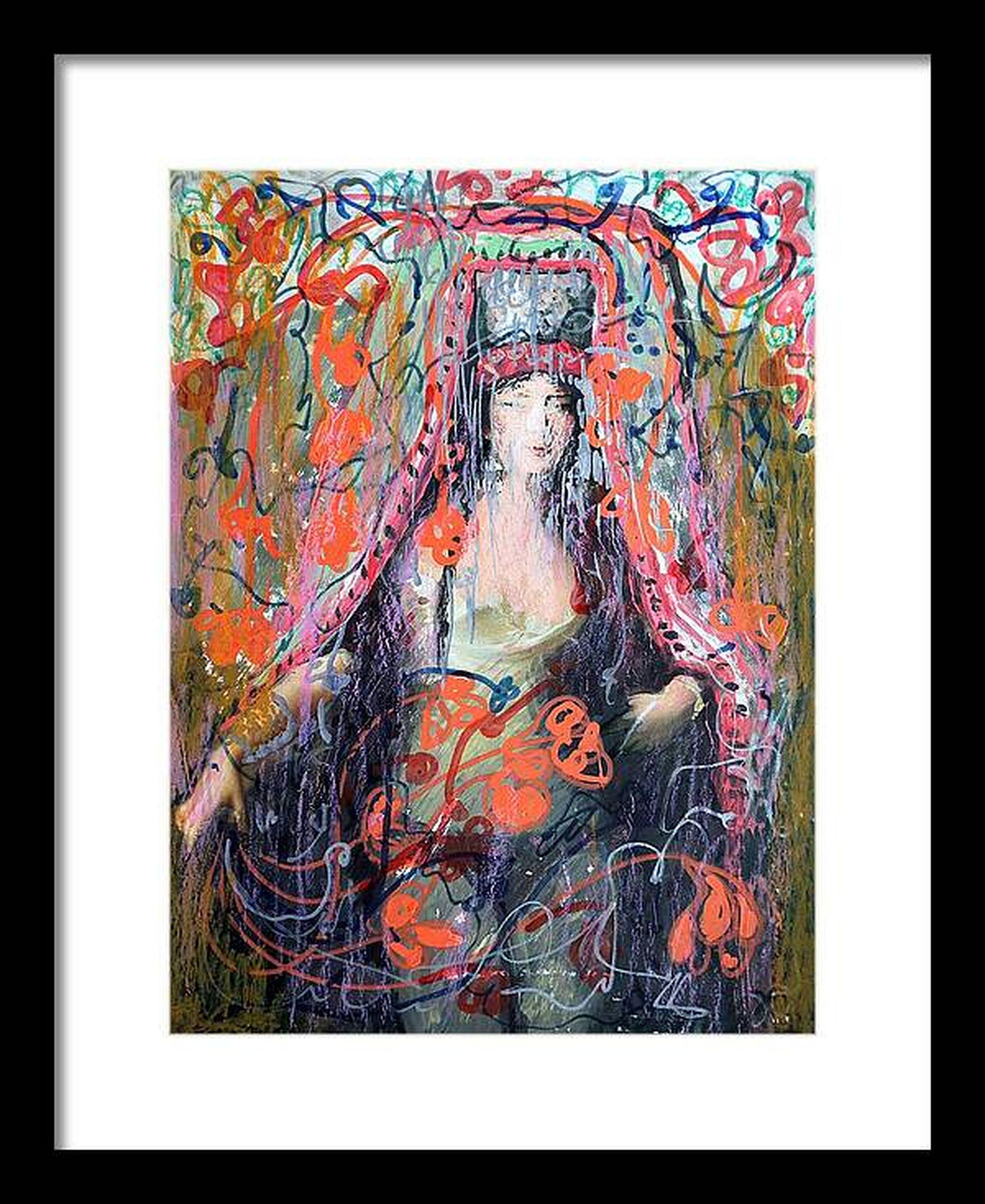 Motifs orientaux 12 - Noir Abstract Painting par RAKHMET REDZHEPOV (RAMZI)