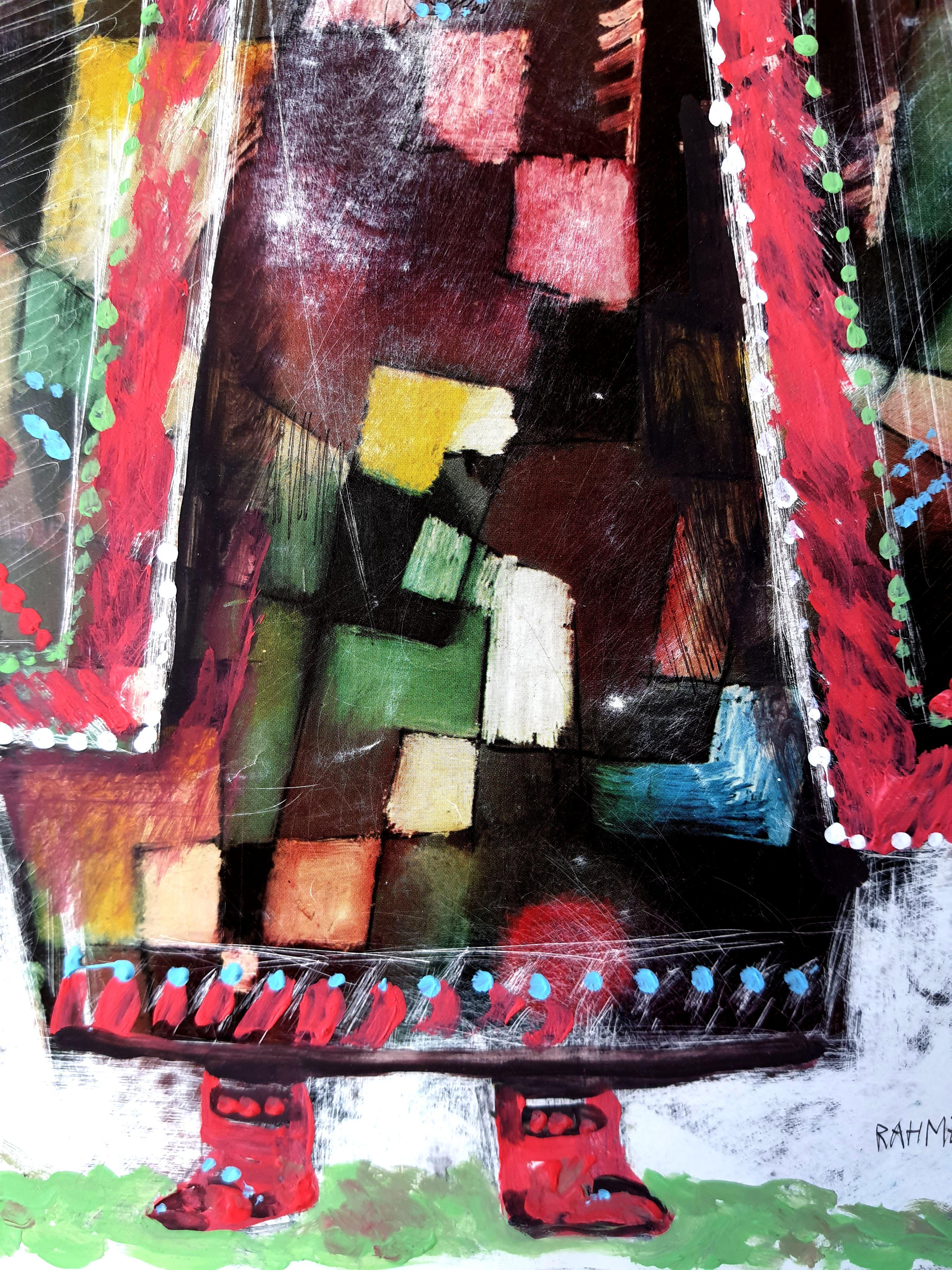 Orientalische Motive 3 (Grau), Interior Painting, von RAKHMET REDZHEPOV (RAMZI)