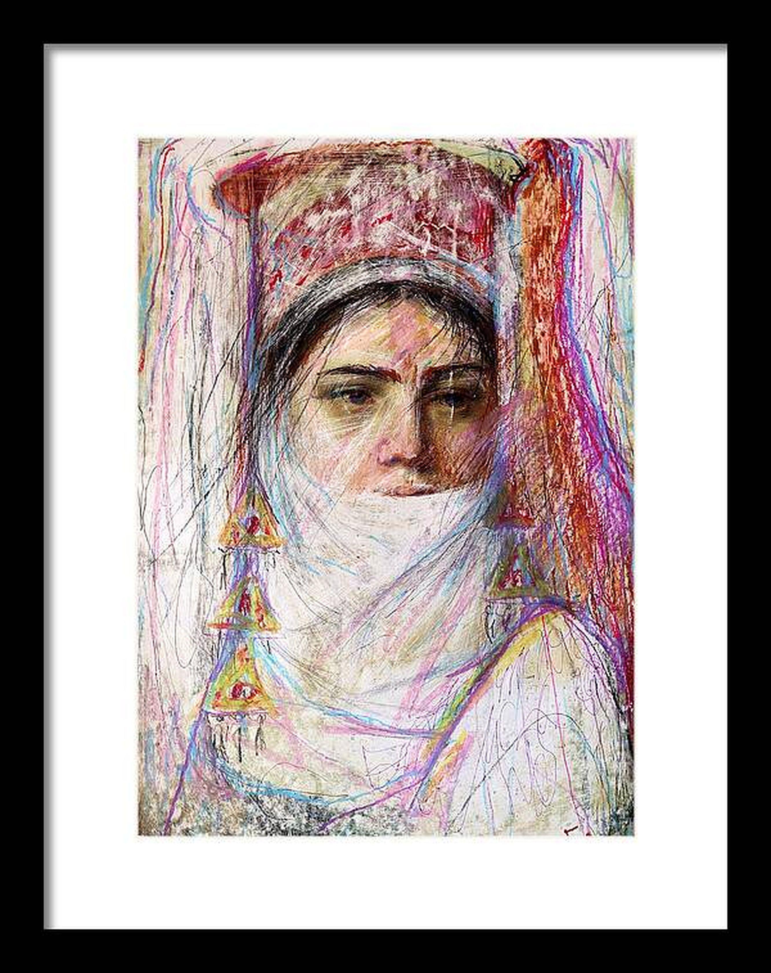 Orientalische Motive 5 (Beige), Interior Painting, von RAKHMET REDZHEPOV (RAMZI)