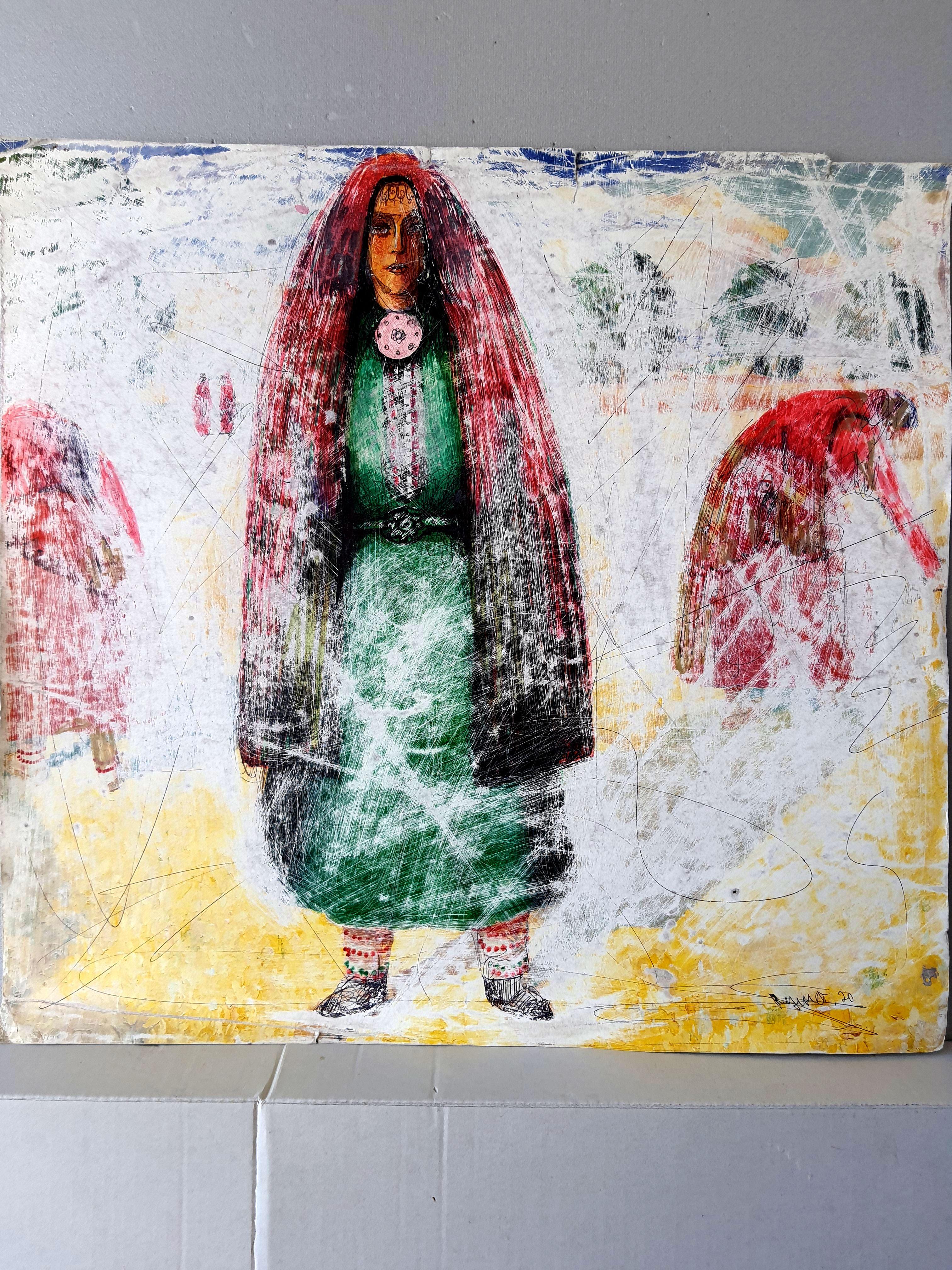 Motifs orientaux 6 - Impressionnisme Painting par RAKHMET REDZHEPOV (RAMZI)