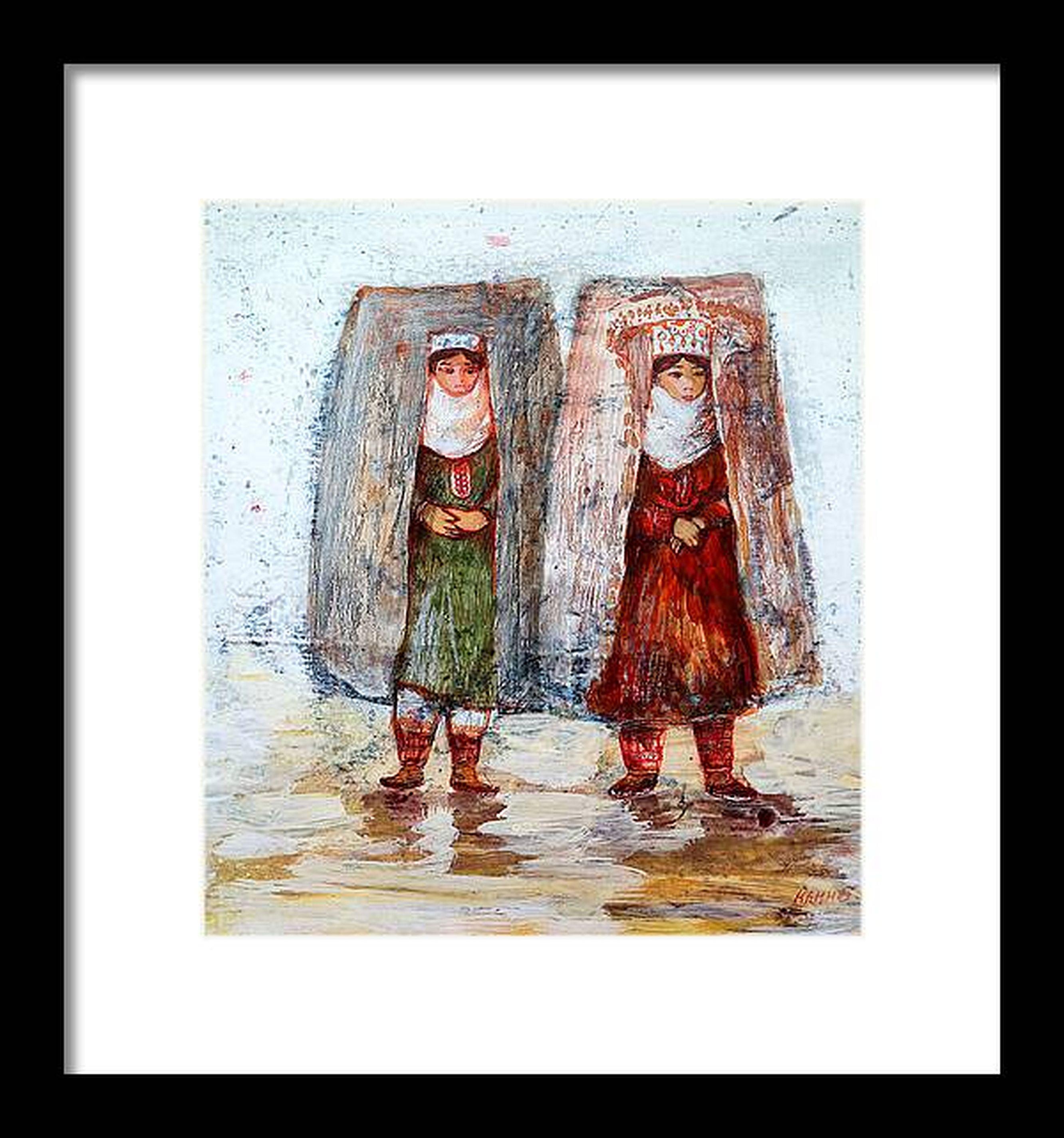 Motifs orientaux 8 - Gris Abstract Painting par RAKHMET REDZHEPOV (RAMZI)