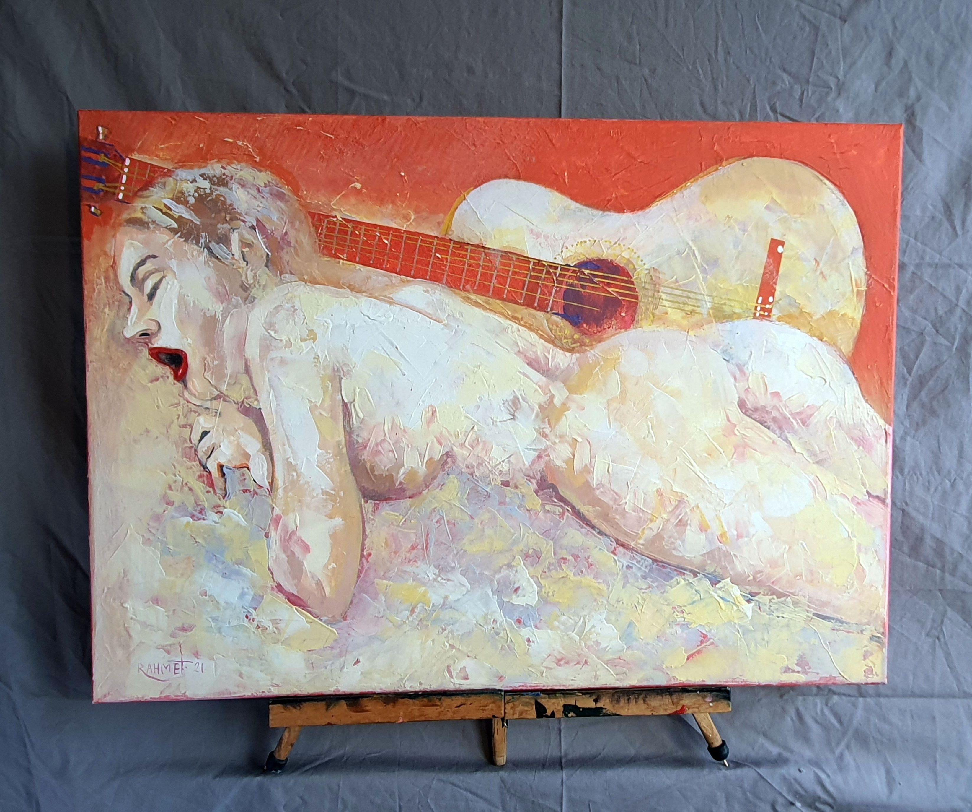 PASSION - Expressionist Painting by RAKHMET REDZHEPOV (RAMZI)