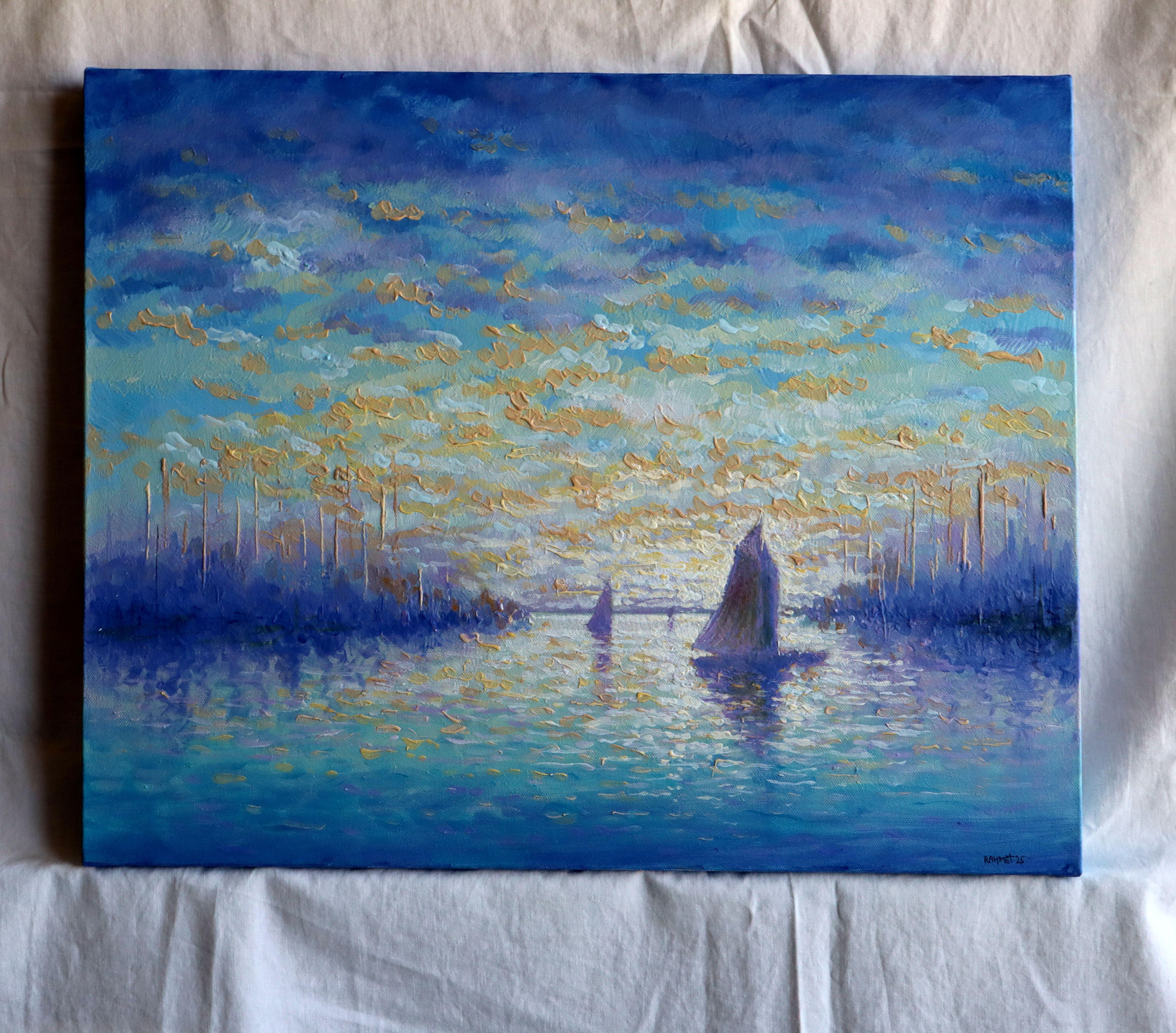 Pearl Seascape - Painting by RAKHMET REDZHEPOV (RAMZI)