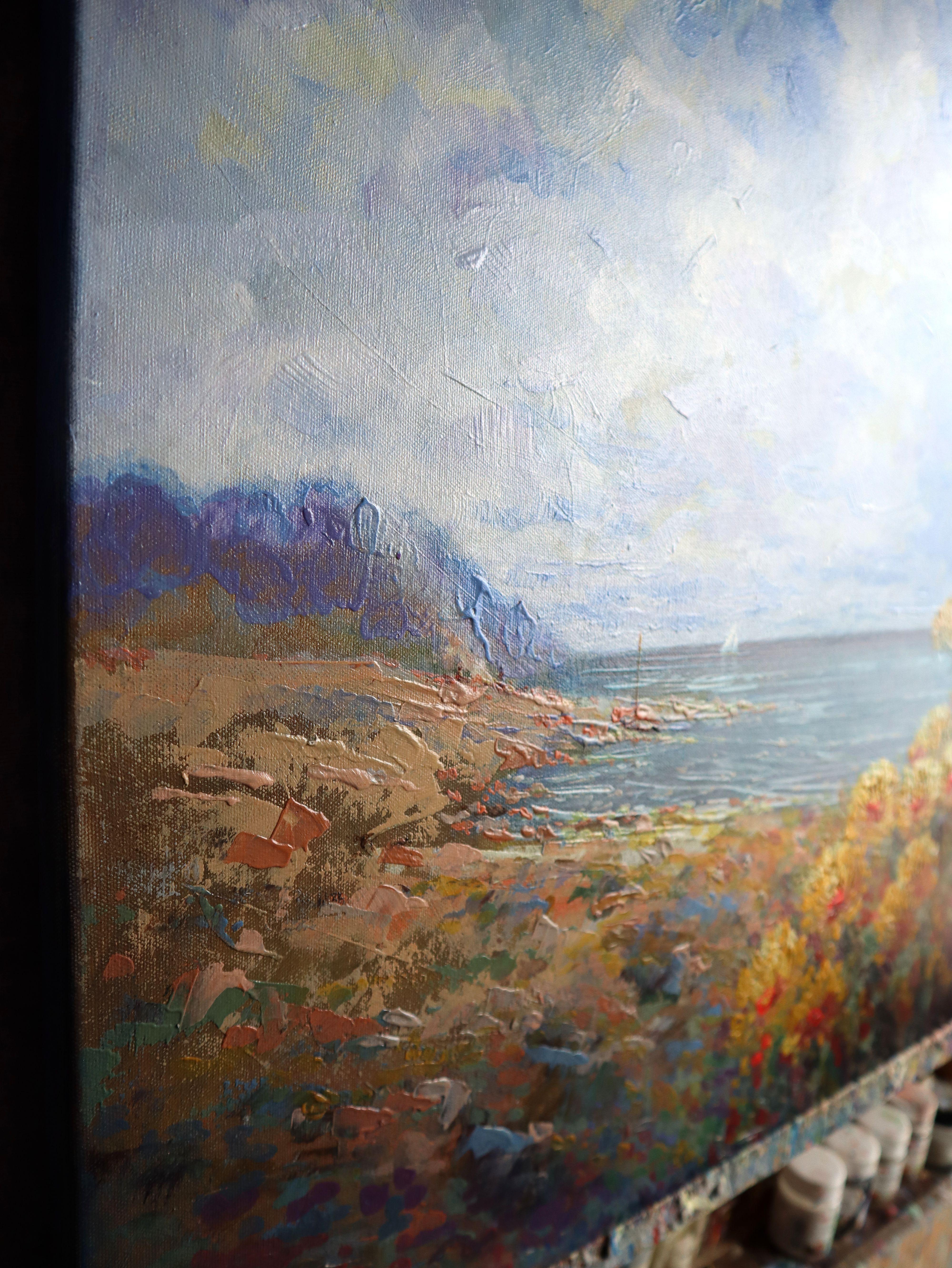 Picnic on the Shore - Impressionist Painting by RAKHMET REDZHEPOV (RAMZI)