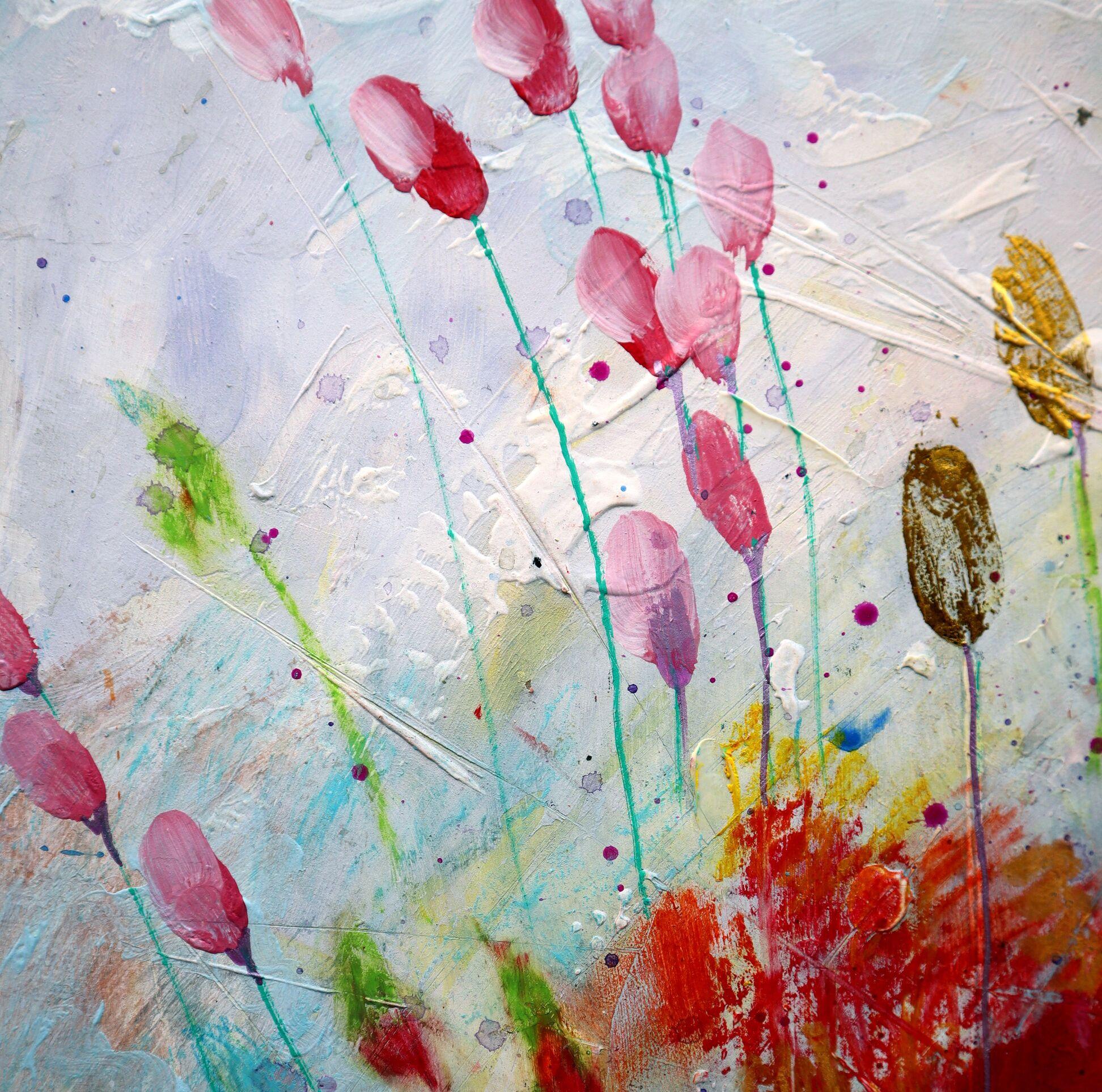 In dieser lebendigen Verschmelzung von Acryl und Öl habe ich die rohe Energie und Schönheit der Natur eingefangen. Die impressionistischen Pinselstriche erwecken ein Gefühl der Bewegung, während die expressionistischen Farben tiefe Emotionen